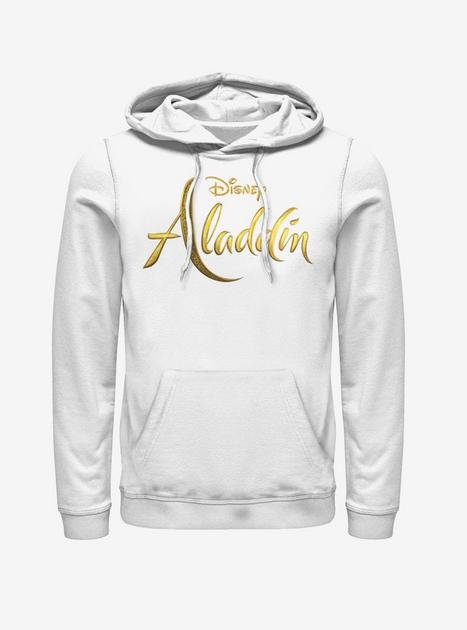 Disney Aladdin 2019 Aladdin Live Action Logo Hoodie - WHITE | Hot Topic
