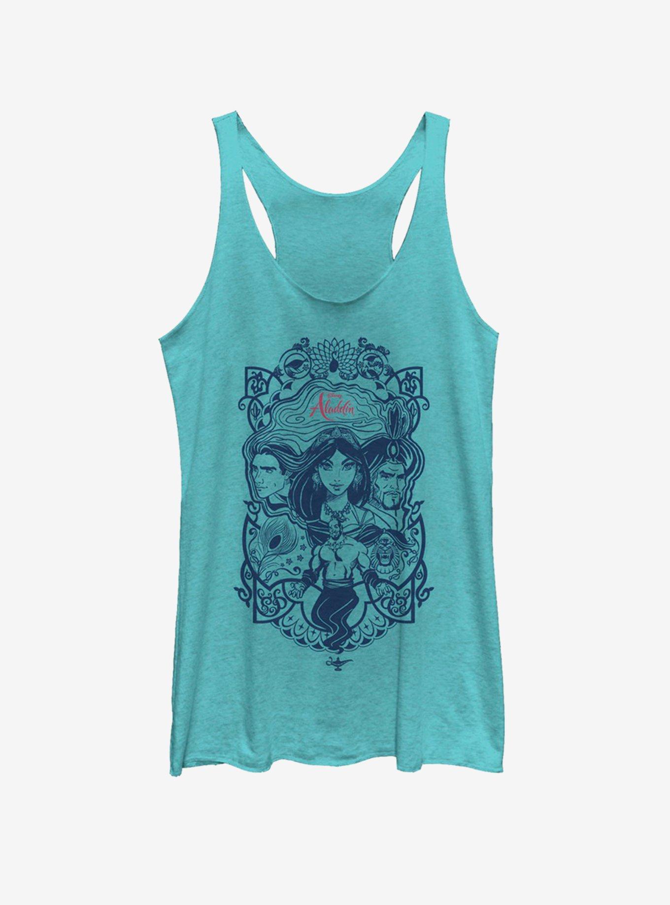 Disney Aladdin 2019 Vintage Aladdin Collage Girls Tank, , hi-res