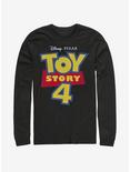Disney Pixar Toy Story 4 Full Color Logo Long-Sleeve T-Shirt , BLACK, hi-res