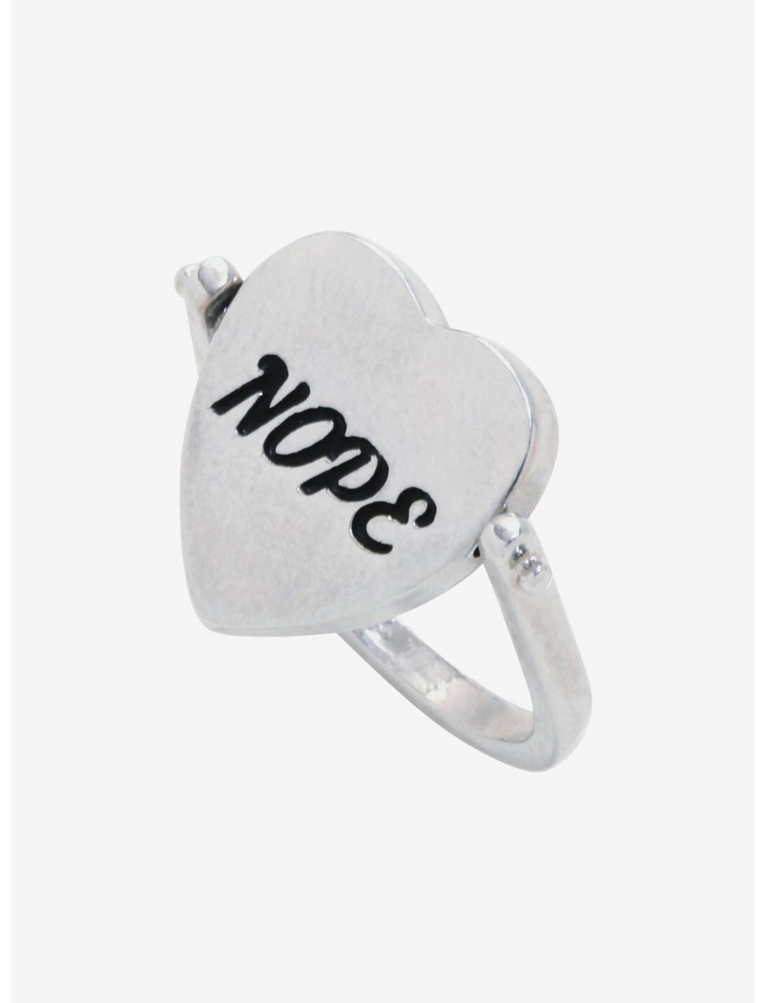 Nope Don't Touch Me Flip Ring, , hi-res