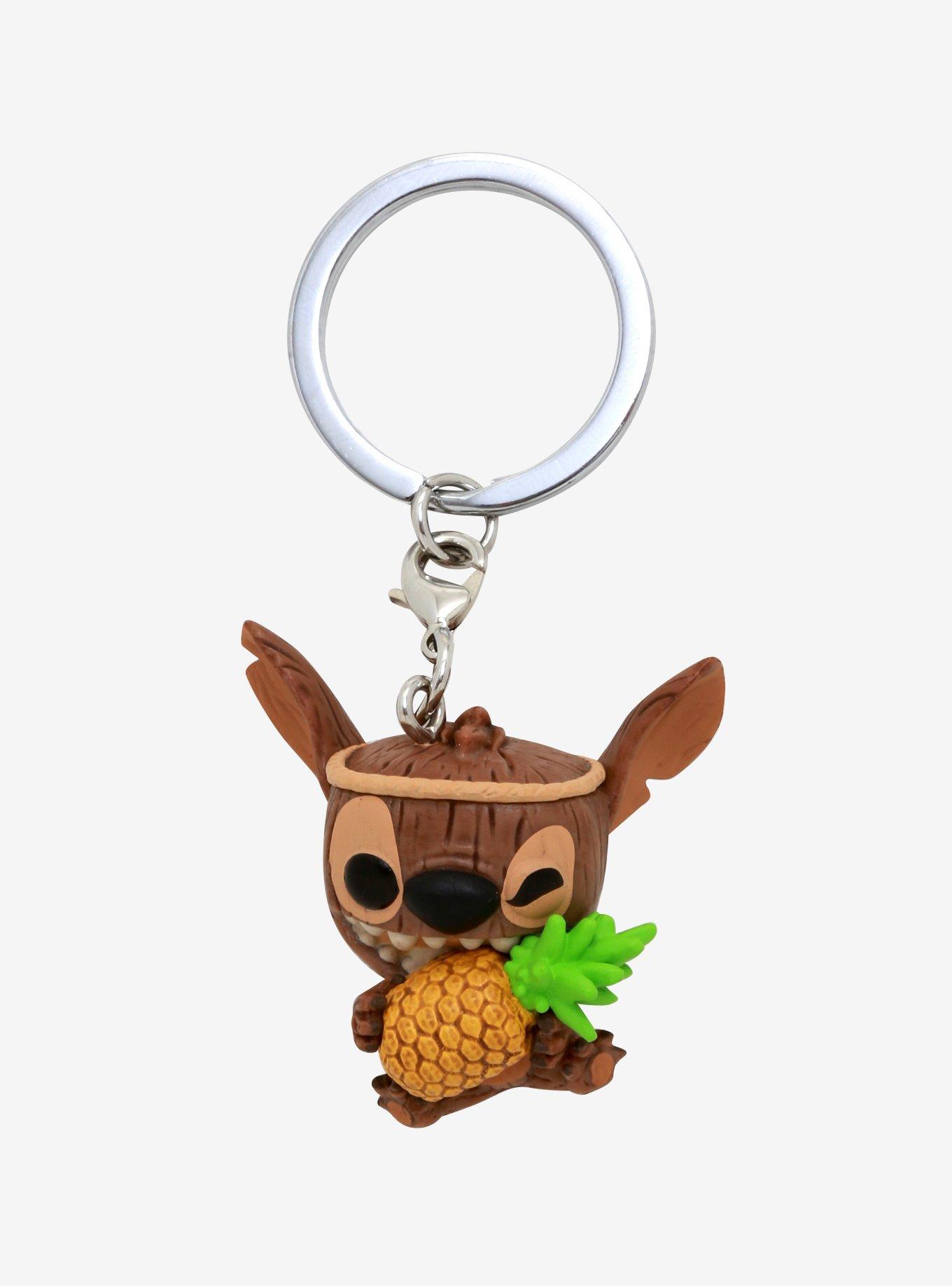 New Disney Stitch Keychains Fruit Llaveros Car Key Handbag A