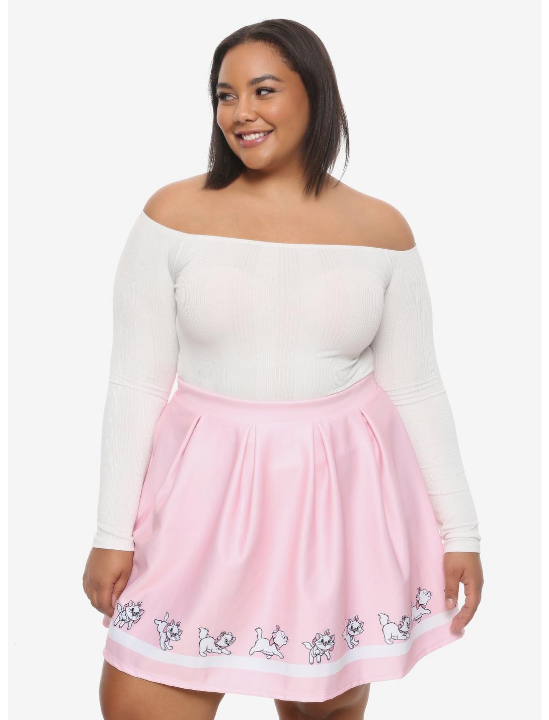 Disney The Aristocats Marie Pleated Skirt Plus Size, LIGHT PINK, hi-res