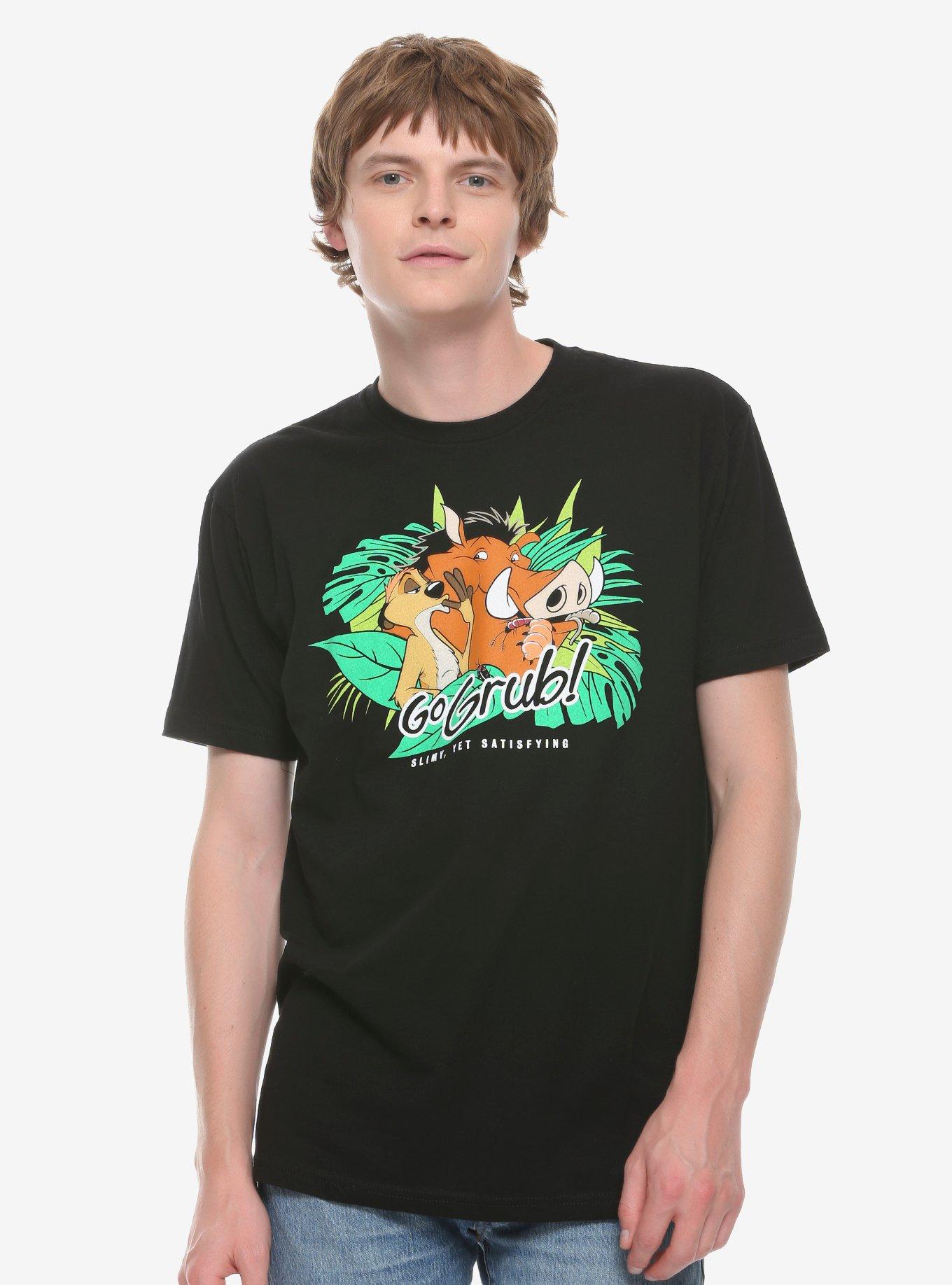 Disney The Lion King Timon & Pumbaa Go Grub T-Shirt, BLACK, hi-res