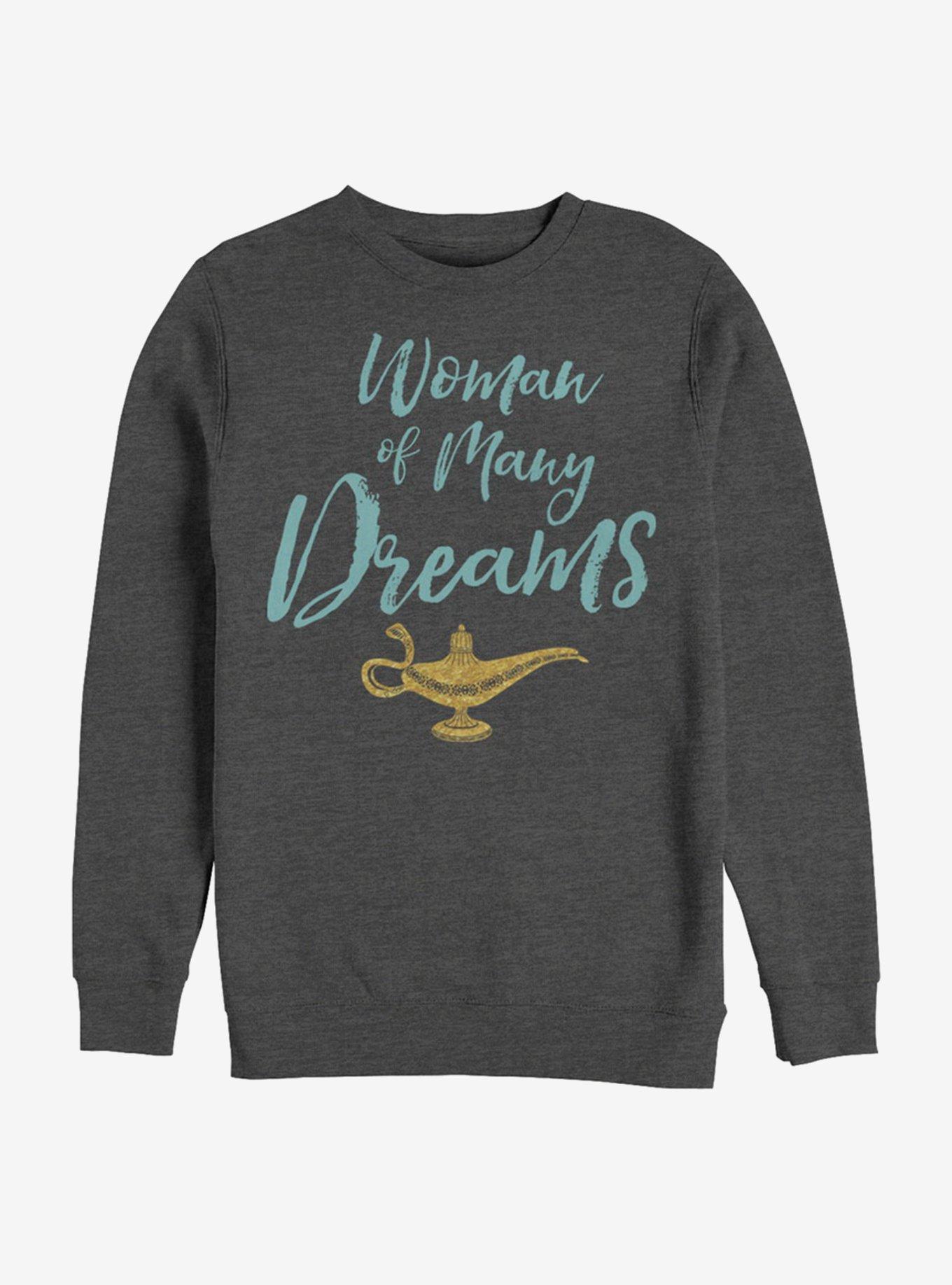 Disney Aladdin 2019 Woman of Many Dreams Cursive Sweatshirt