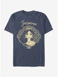 Disney Aladdin 2019 Jasmine Portrait T-Shirt, NAVY HTR, hi-res