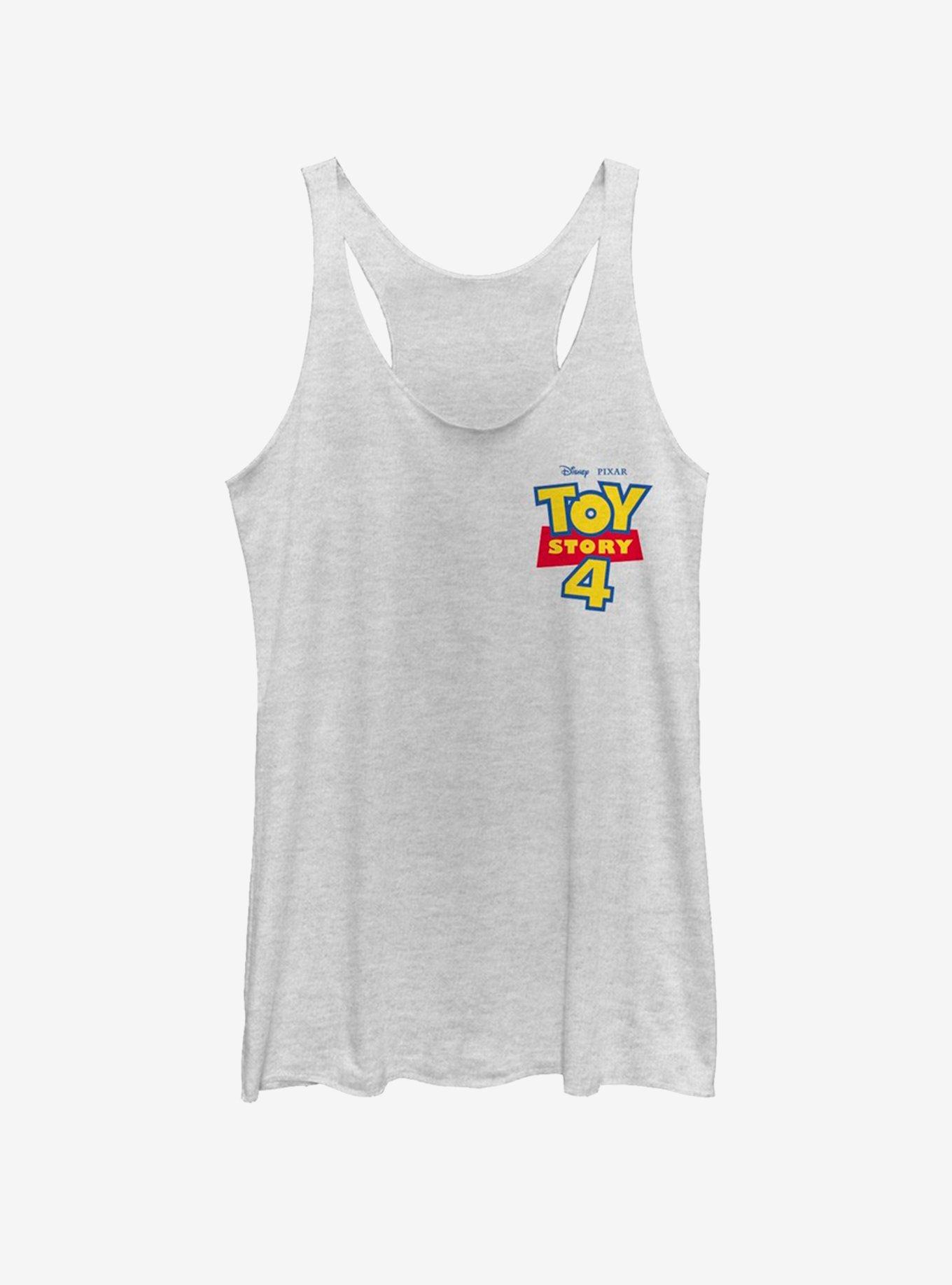 Disney Pixar Toy Story 4 Chest Color Logo Girls Tank, WHITE HTR, hi-res