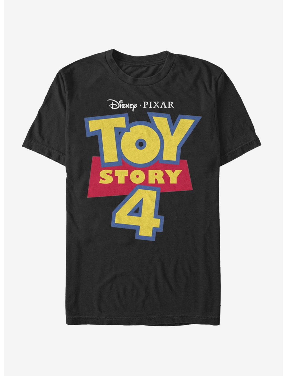 Disney Pixar Toy Story 4 Full Color Logo T-Shirt, BLACK, hi-res