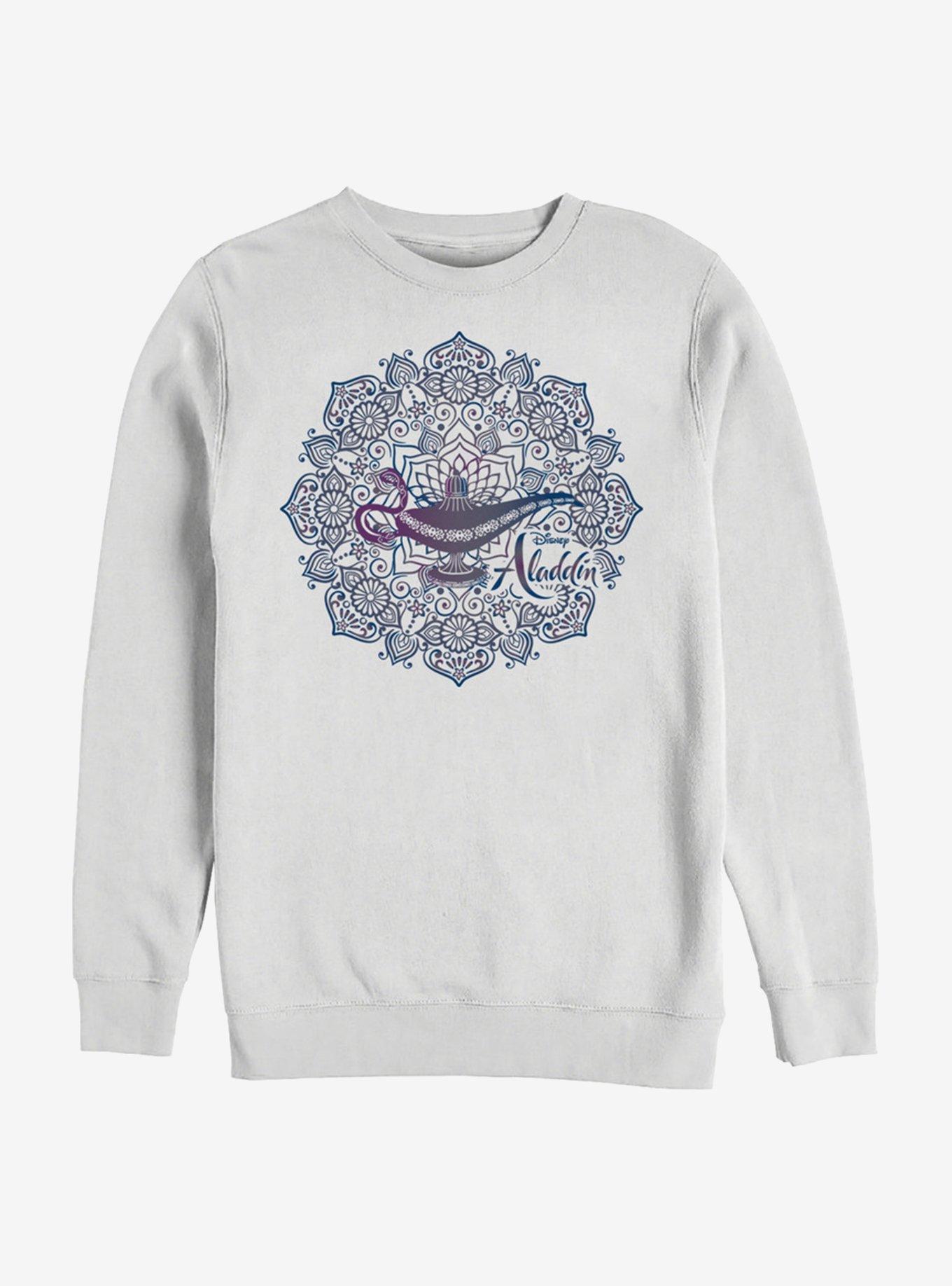 Disney Aladdin 2019 Lamp Mandala Sweatshirt, WHITE, hi-res