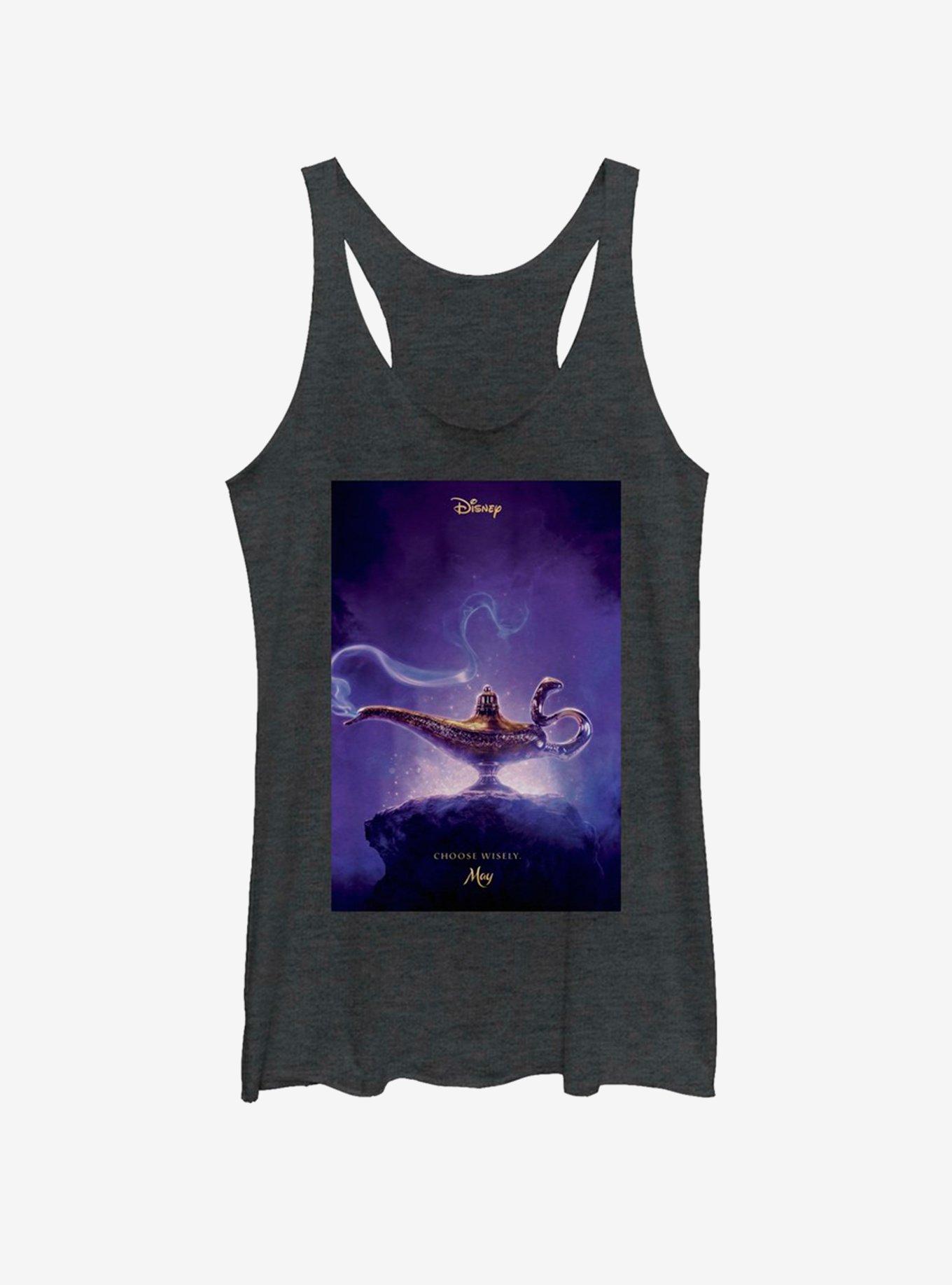 Disney Aladdin 2019 Aladdin Live Action Poster Girls Tank, BLK HTR, hi-res