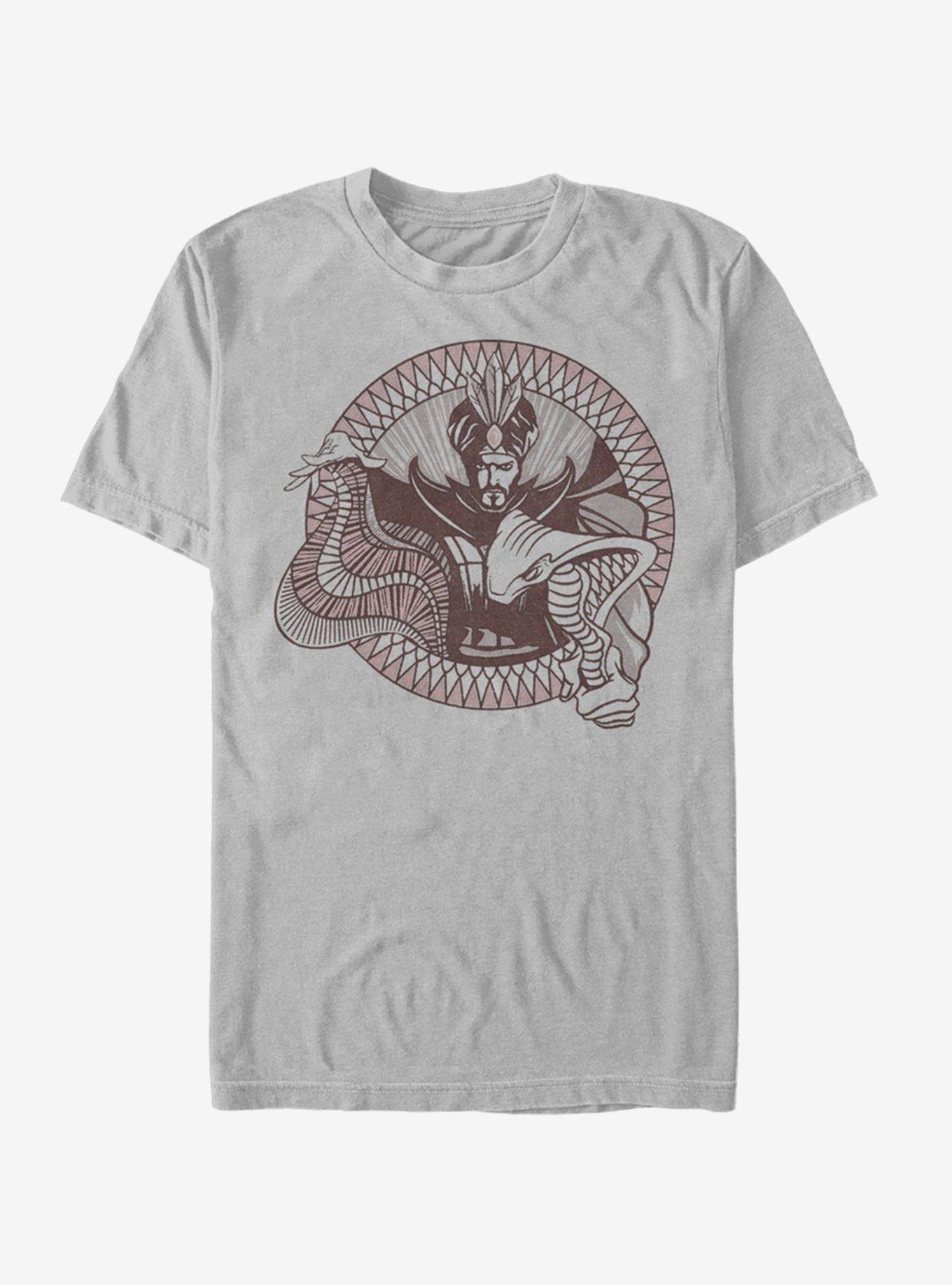 Disney Aladdin 2019 Jafar Circle T-Shirt, SILVER, hi-res