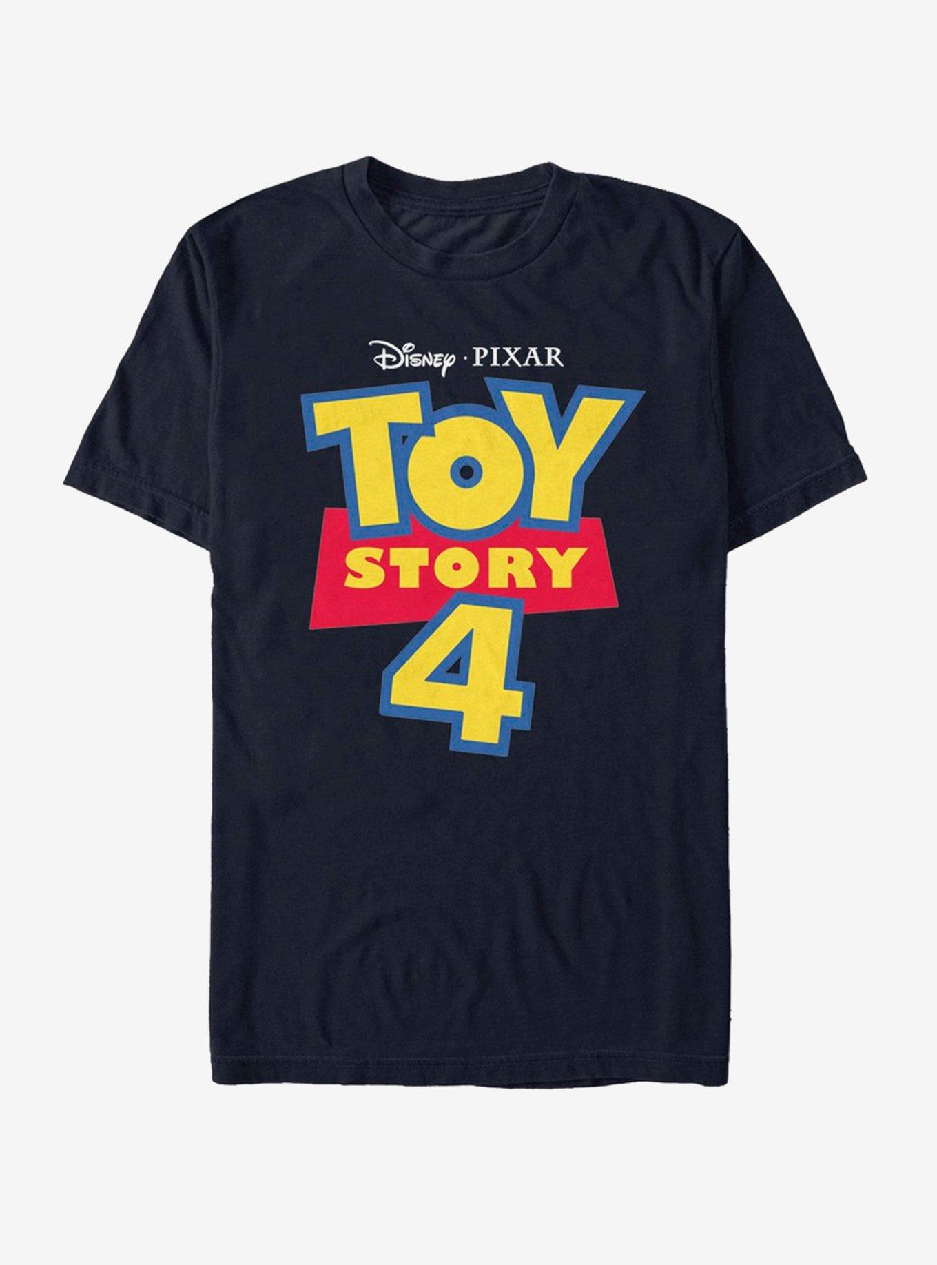 Disney Pixar Toy Story 4 Full Color Logo T-Shirt, NAVY, hi-res