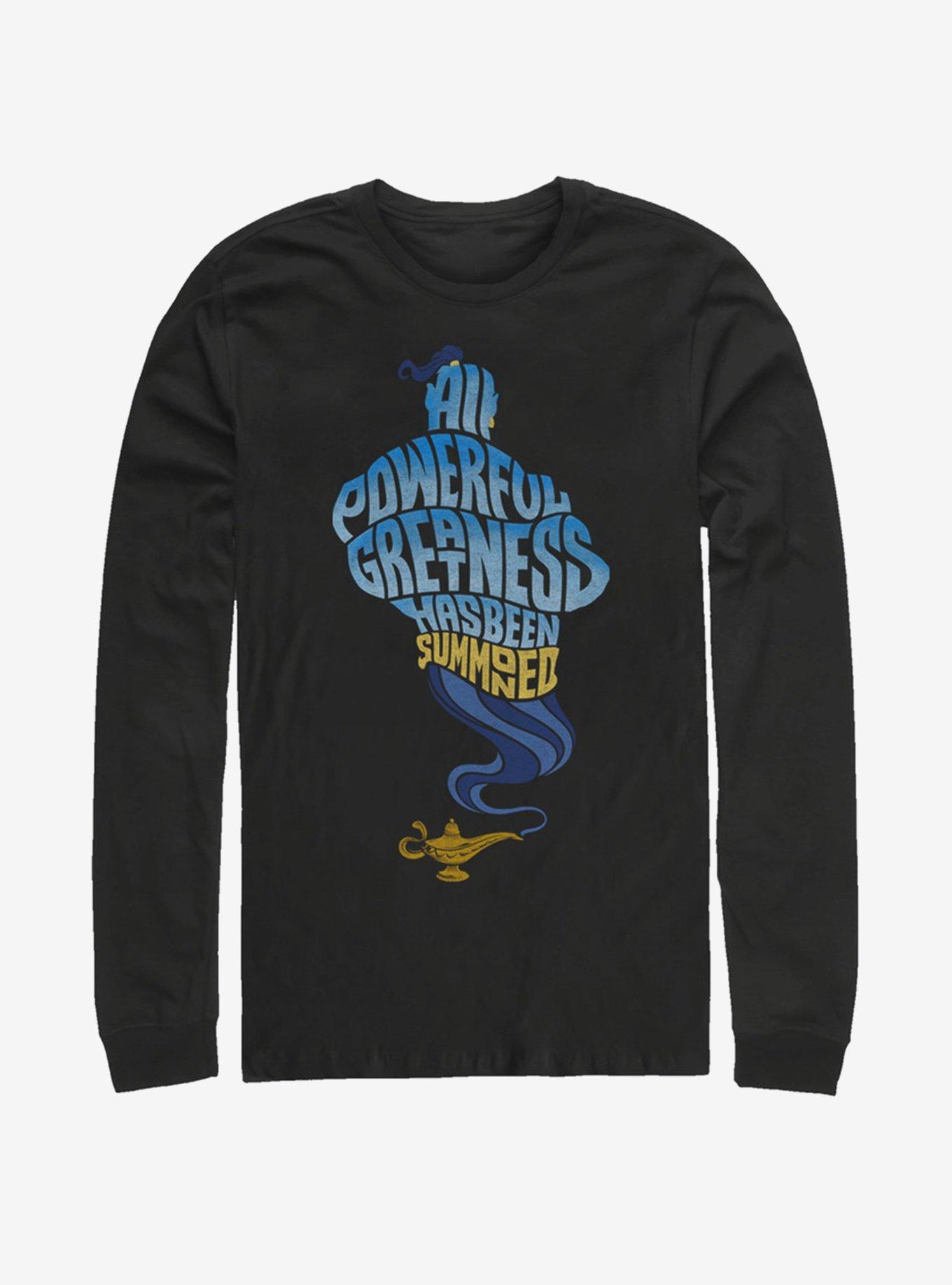 Disney Aladdin 2019 All Powerful Genie Long-Sleeve T-Shirt , BLACK, hi-res