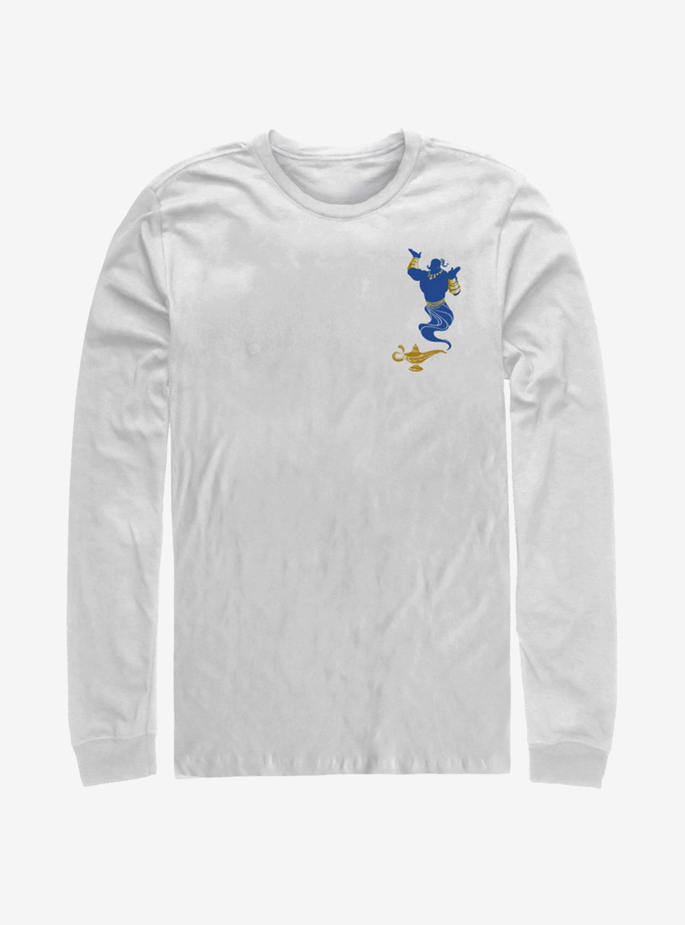 Disney Aladdin 2019 Pocket Lamp Long-Sleeve T-Shirt , WHITE, hi-res