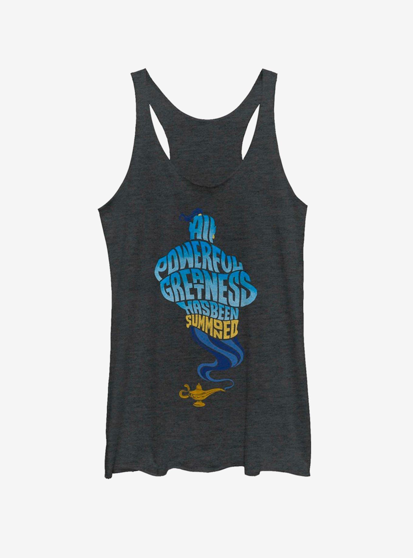 Disney Aladdin 2019 All Powerful Genie Girls Tank, BLK HTR, hi-res
