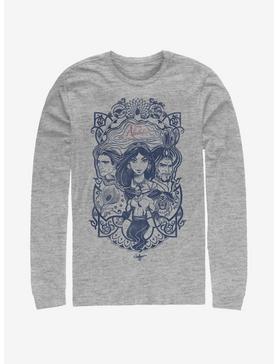 Plus Size Disney Aladdin 2019 Vintage Aladdin Collage Long-Sleeve T-Shirt , , hi-res