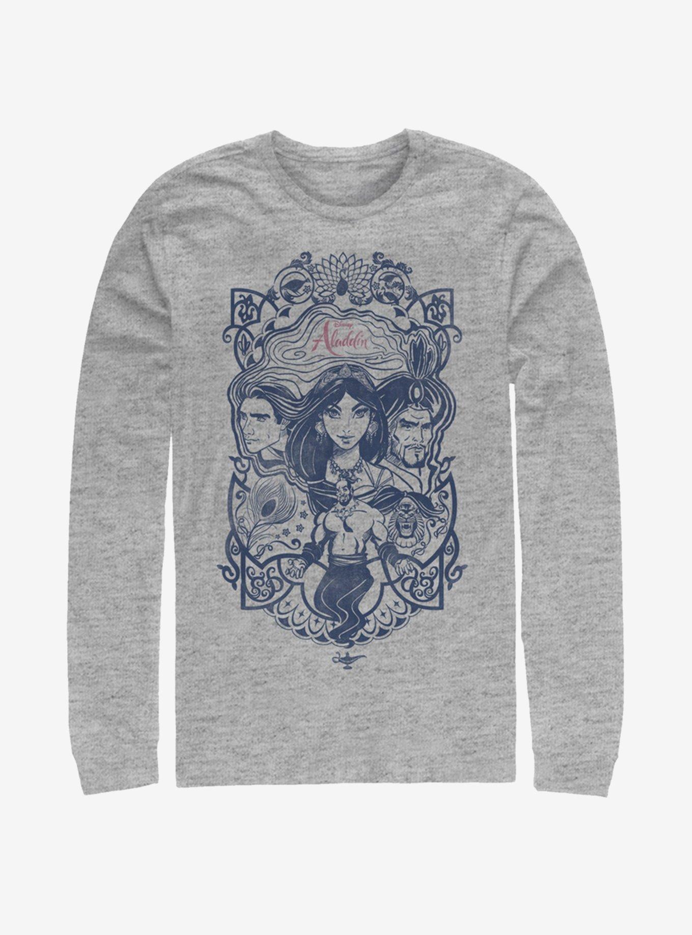 Disney Aladdin 2019 Vintage Aladdin Collage Long-Sleeve T-Shirt , , hi-res