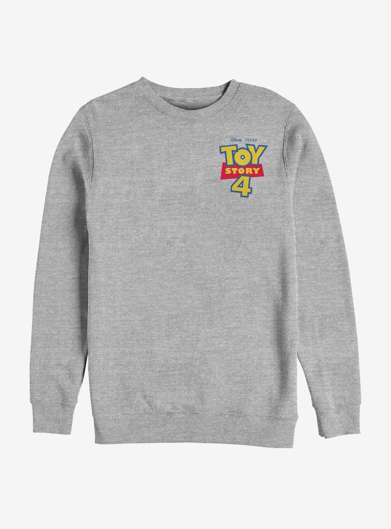 Disney Pixar Toy Story 4 Chest Color Logo Sweatshirt, ATH HTR, hi-res