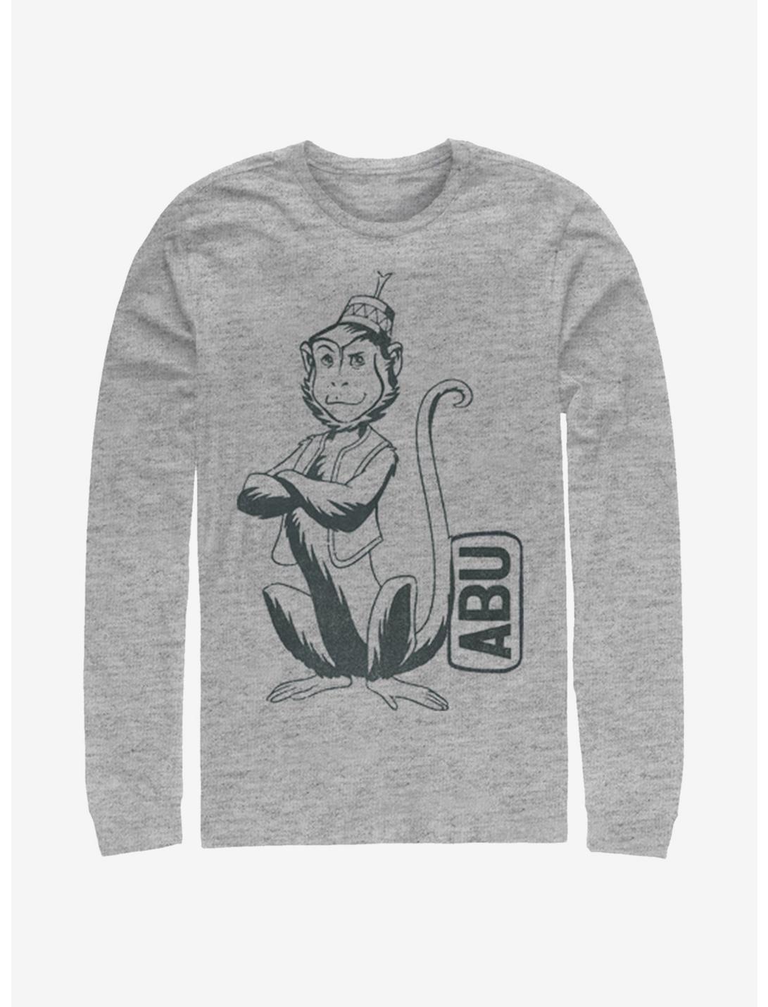 Disney Aladdin 2019 Abu Side Kick Pocket Long-Sleeve T-Shirt , ATH HTR, hi-res
