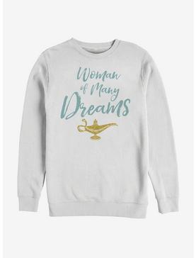 Disney Aladdin 2019 Woman of Many Dreams Cursive Sweatshirt, WHITE, hi-res