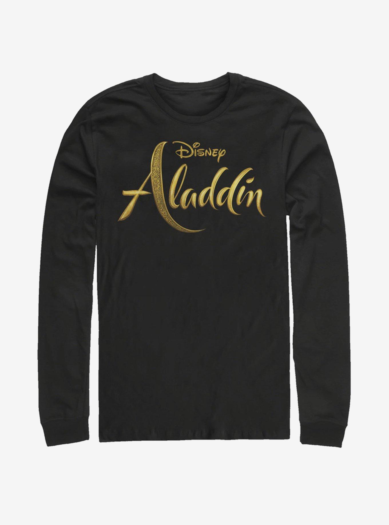Disney Aladdin 2019 Aladdin Live Action Logo Long-Sleeve T-Shirt , BLACK, hi-res