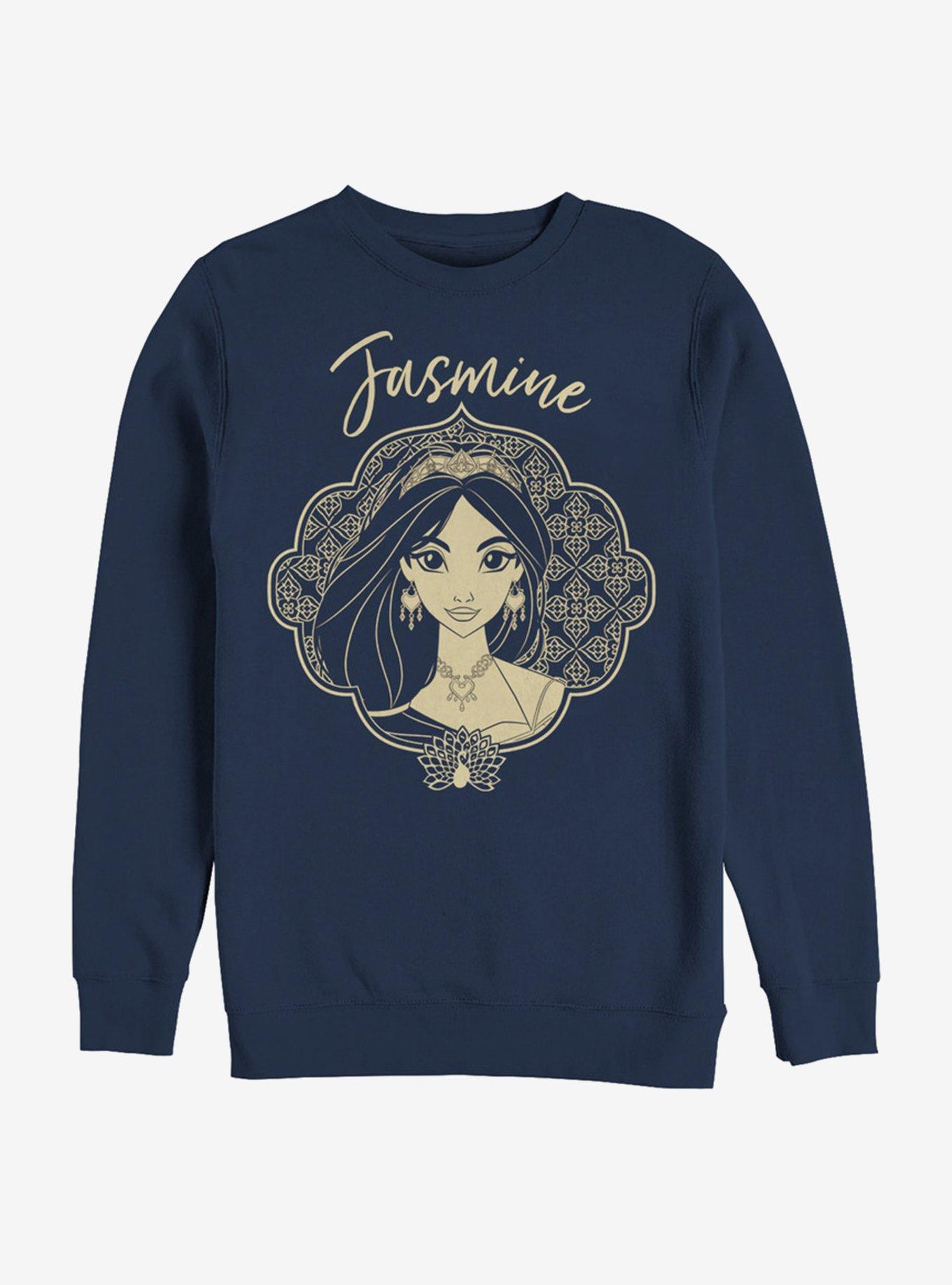 Disney Aladdin 2019 Jasmine Portrait Sweatshirt, NAVY, hi-res