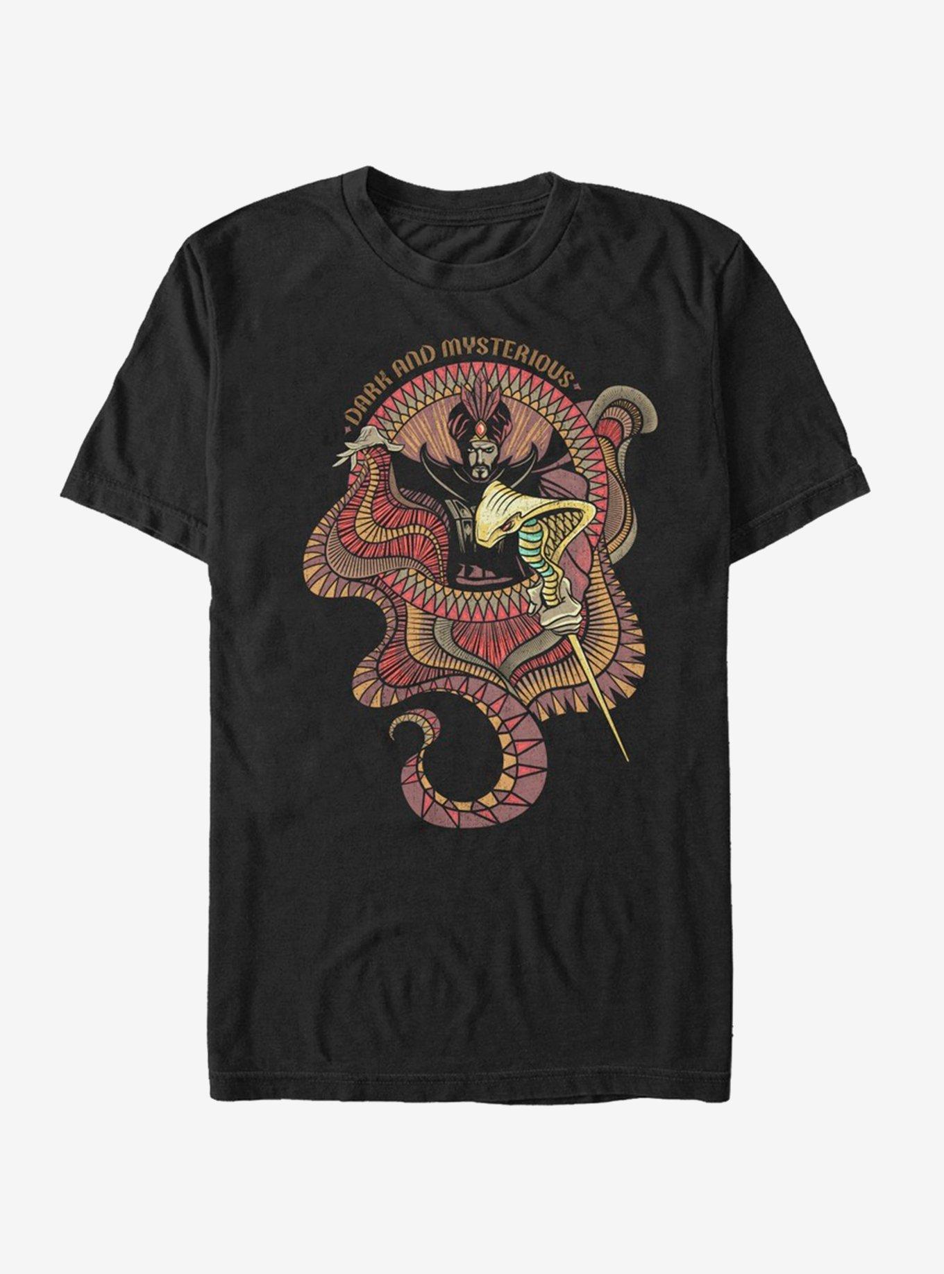 Disney Aladdin 2019 Jafar Circular T-Shirt, BLACK, hi-res