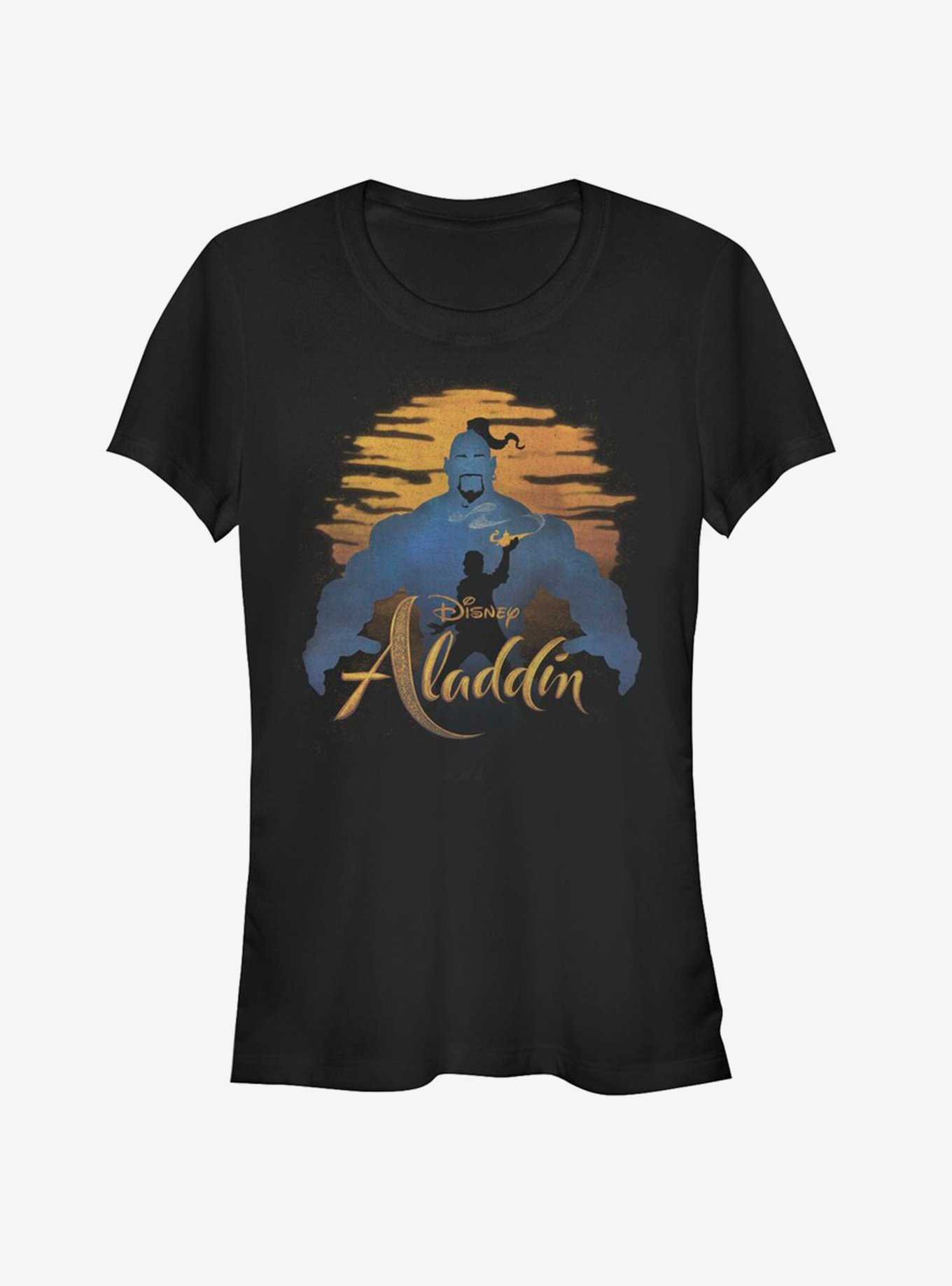 Disney Aladdin 2019 Genie Silhouette Girls T-Shirt, , hi-res