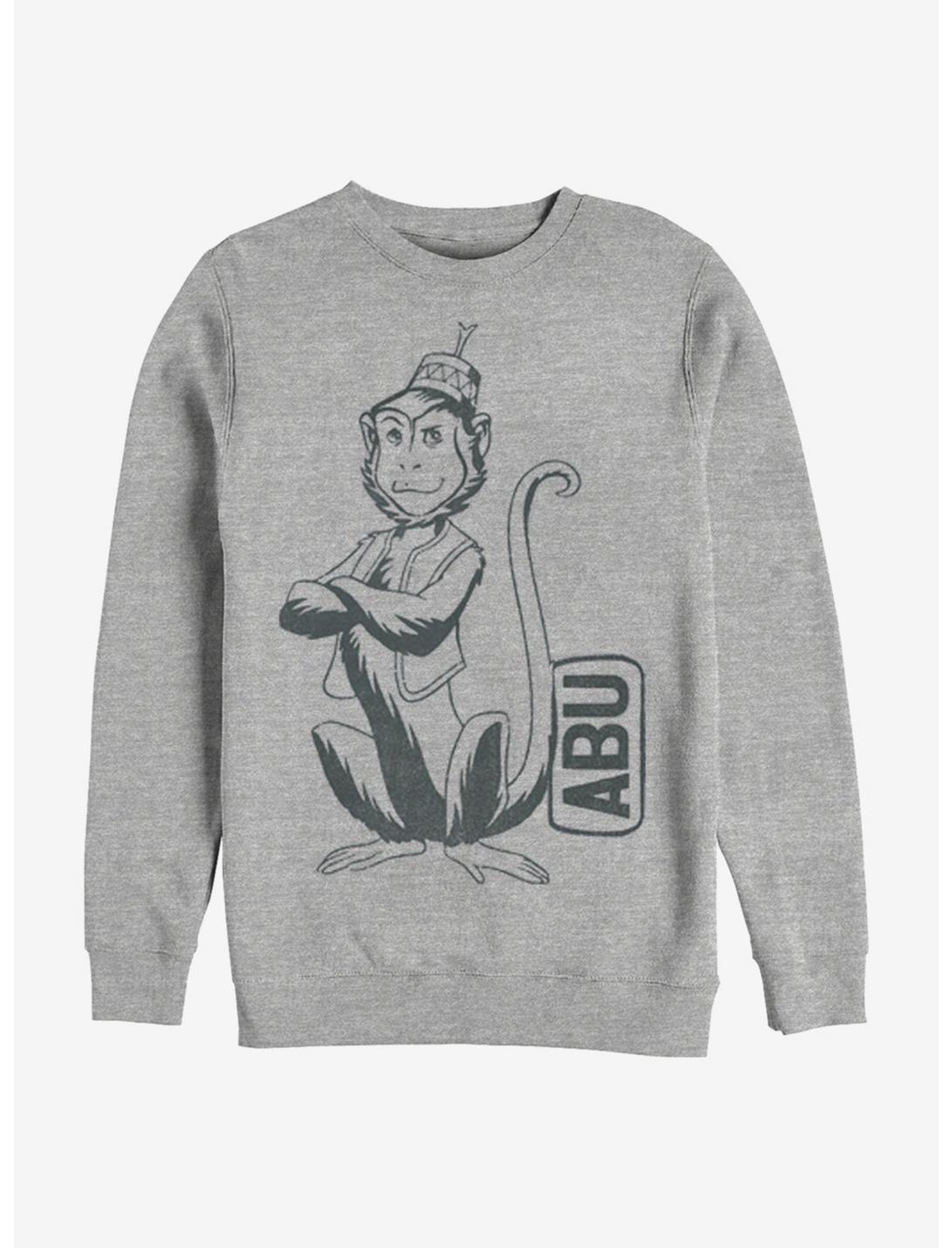Disney Aladdin 2019 Abu Side Kick Pocket Sweatshirt, ATH HTR, hi-res