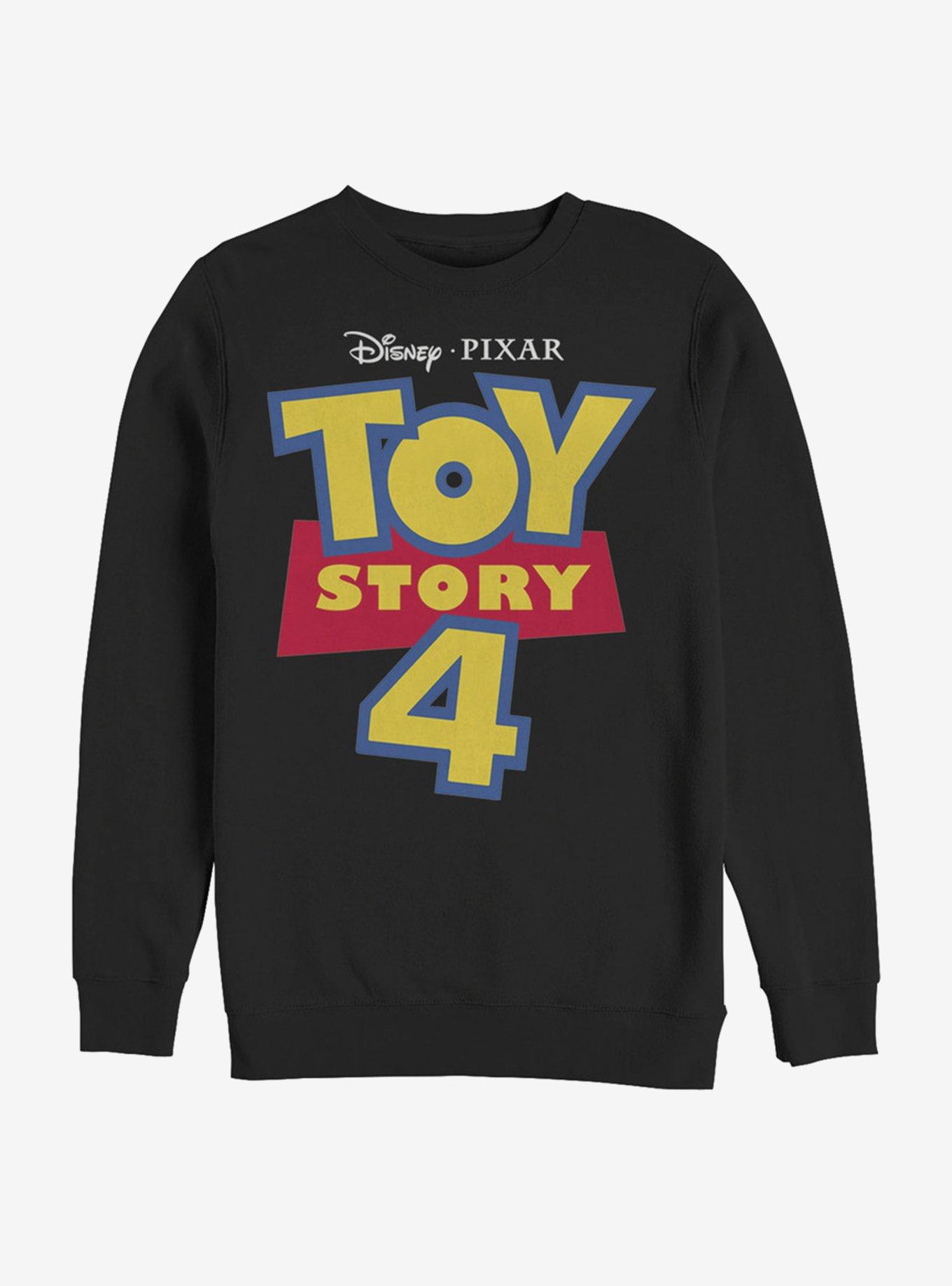 Disney Pixar Toy Story 4 Full Color Logo Sweatshirt, BLACK, hi-res