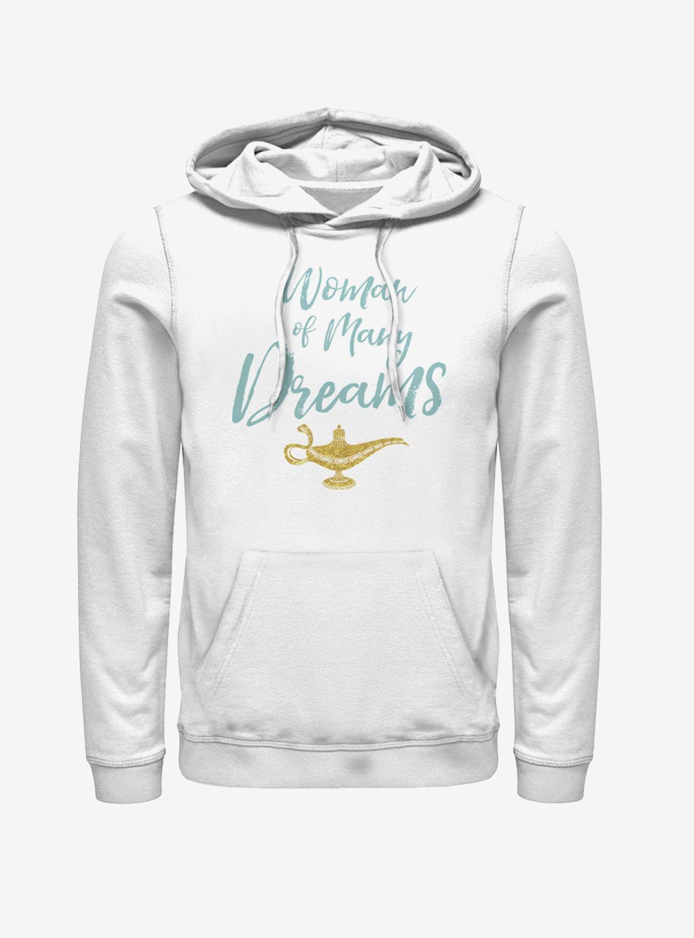 Disney Aladdin 2019 Woman of Many Dreams Cursive Hoodie, WHITE, hi-res