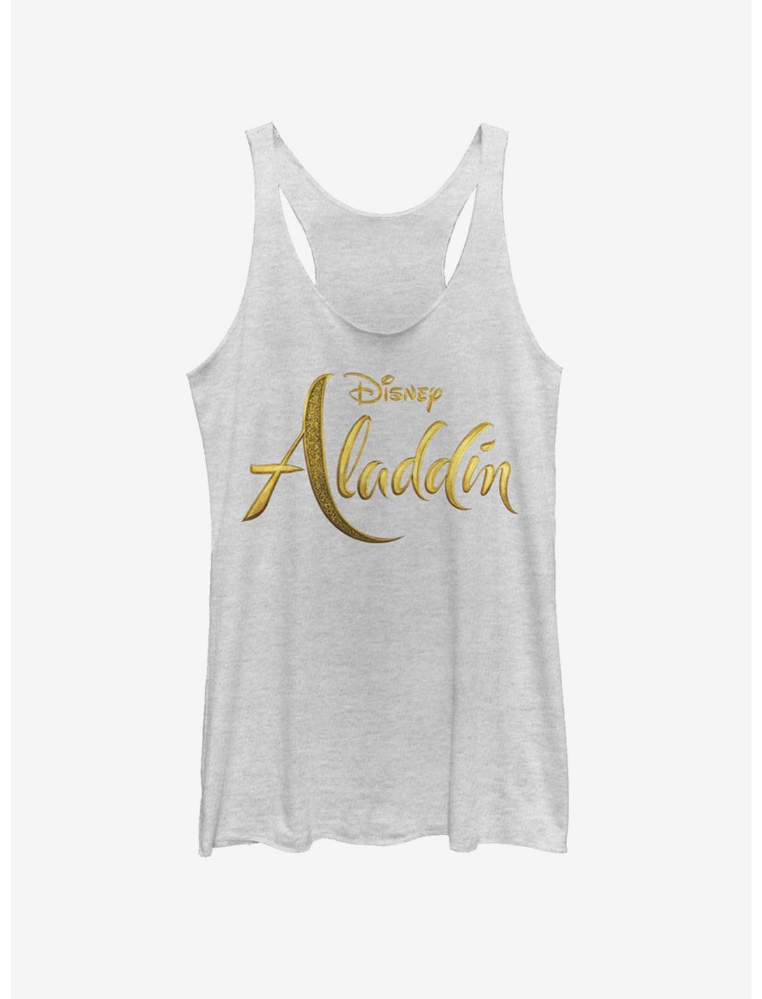 Disney Aladdin 2019 Aladdin Live Action Logo Girls Tank, WHITE HTR, hi-res