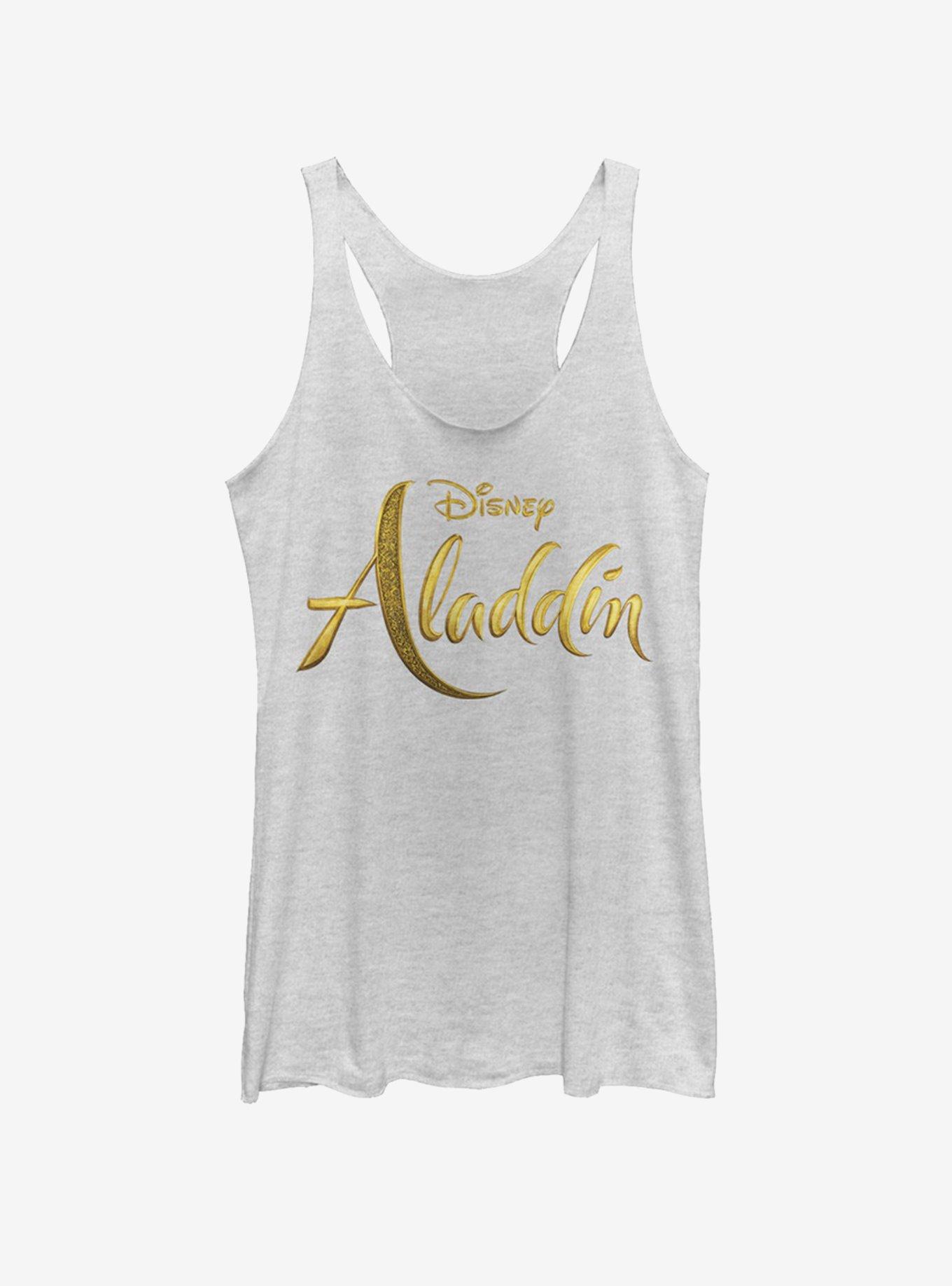 Disney Aladdin 2019 Aladdin Live Action Logo Girls Tank, WHITE HTR, hi-res