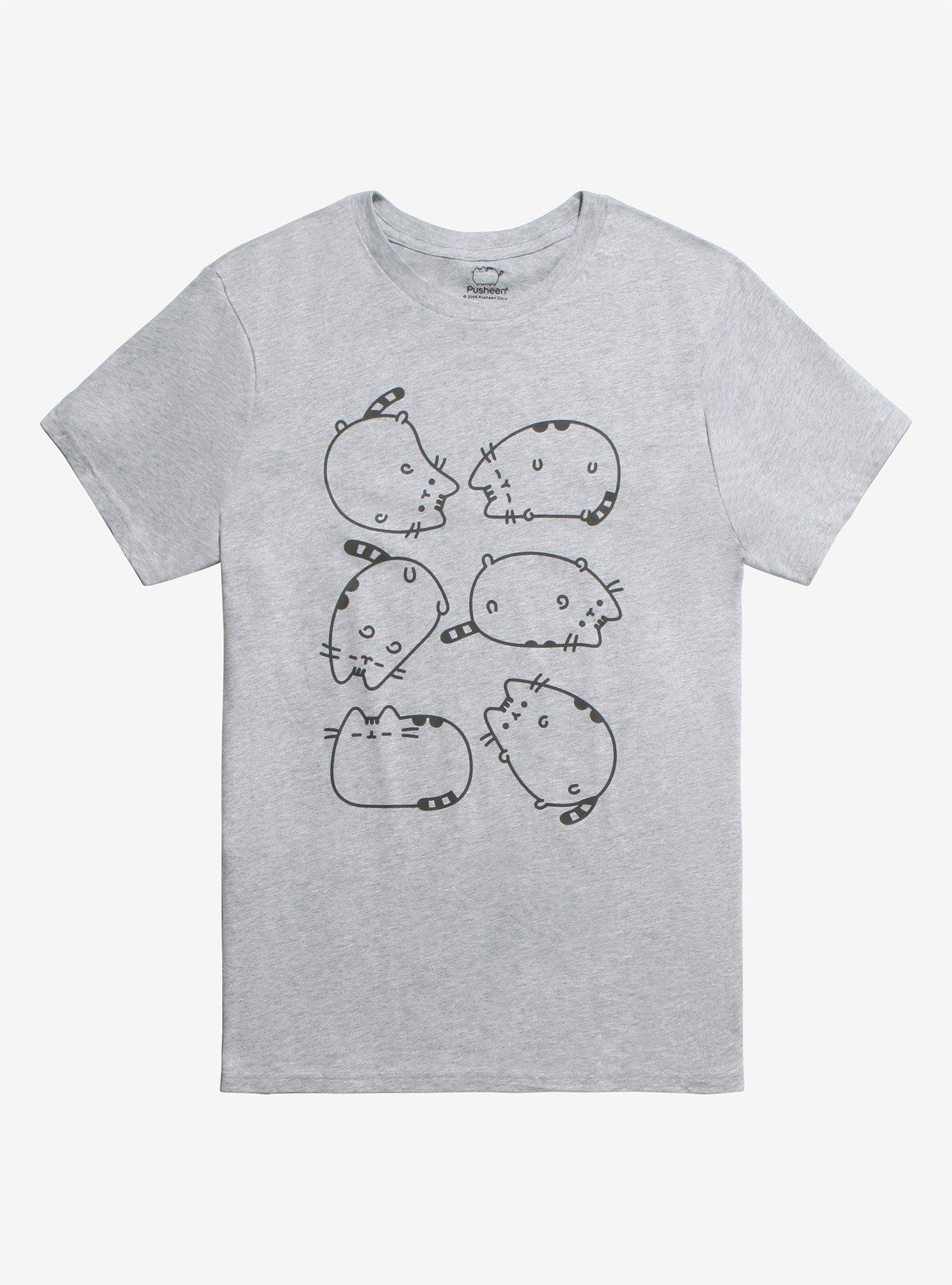 Pusheen Lazy Kitty T-Shirt, BLACK, hi-res