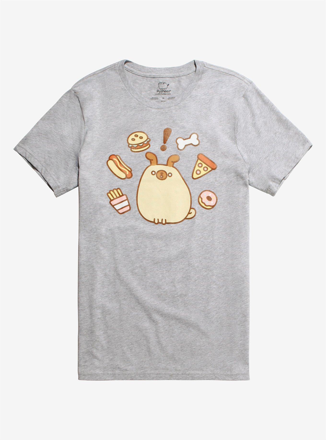 Pusheen Pugsheen Foods T-Shirt, MULTI, hi-res