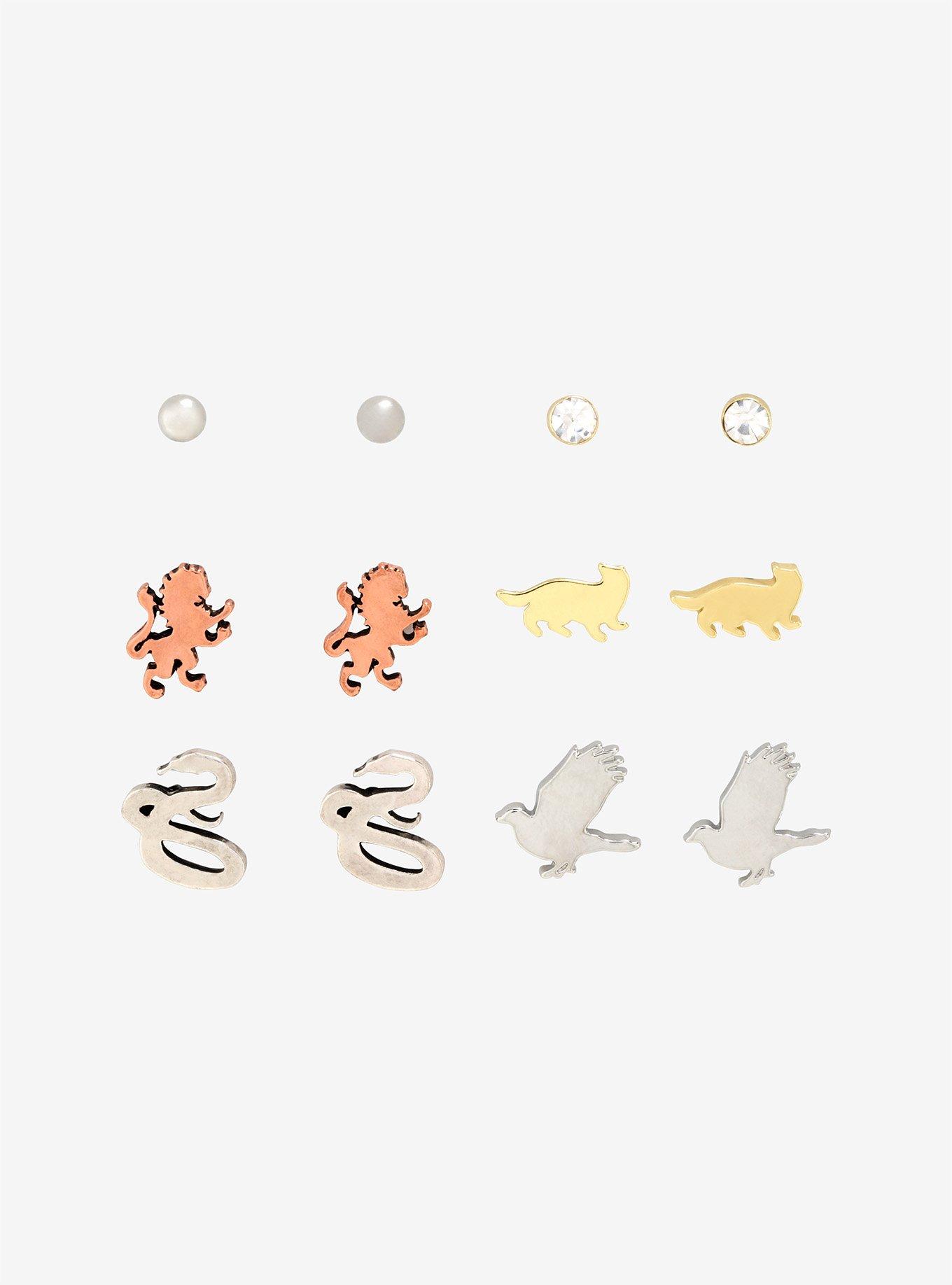 Harry Potter Hogwarts Mascot Earring Set, , hi-res