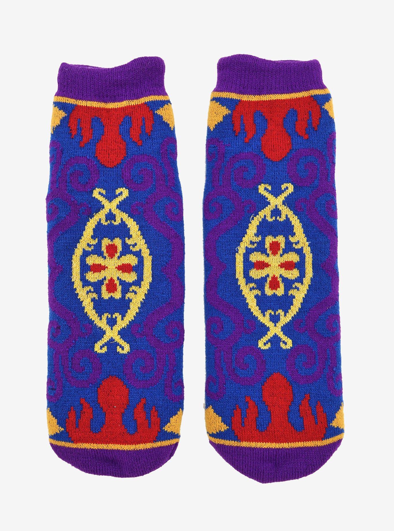 Disney Aladdin Magic Carpet Slipper Socks - BoxLunch Exclusive, , hi-res