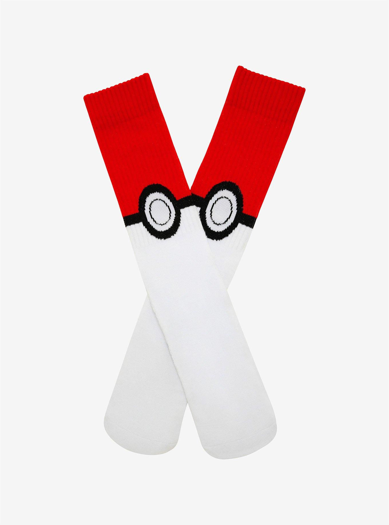 Pokemon Poke Ball Crew Socks, , hi-res