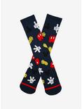 Disney Mickey Mouse Outfit Crew Socks - BoxLunch Exclusive, , hi-res