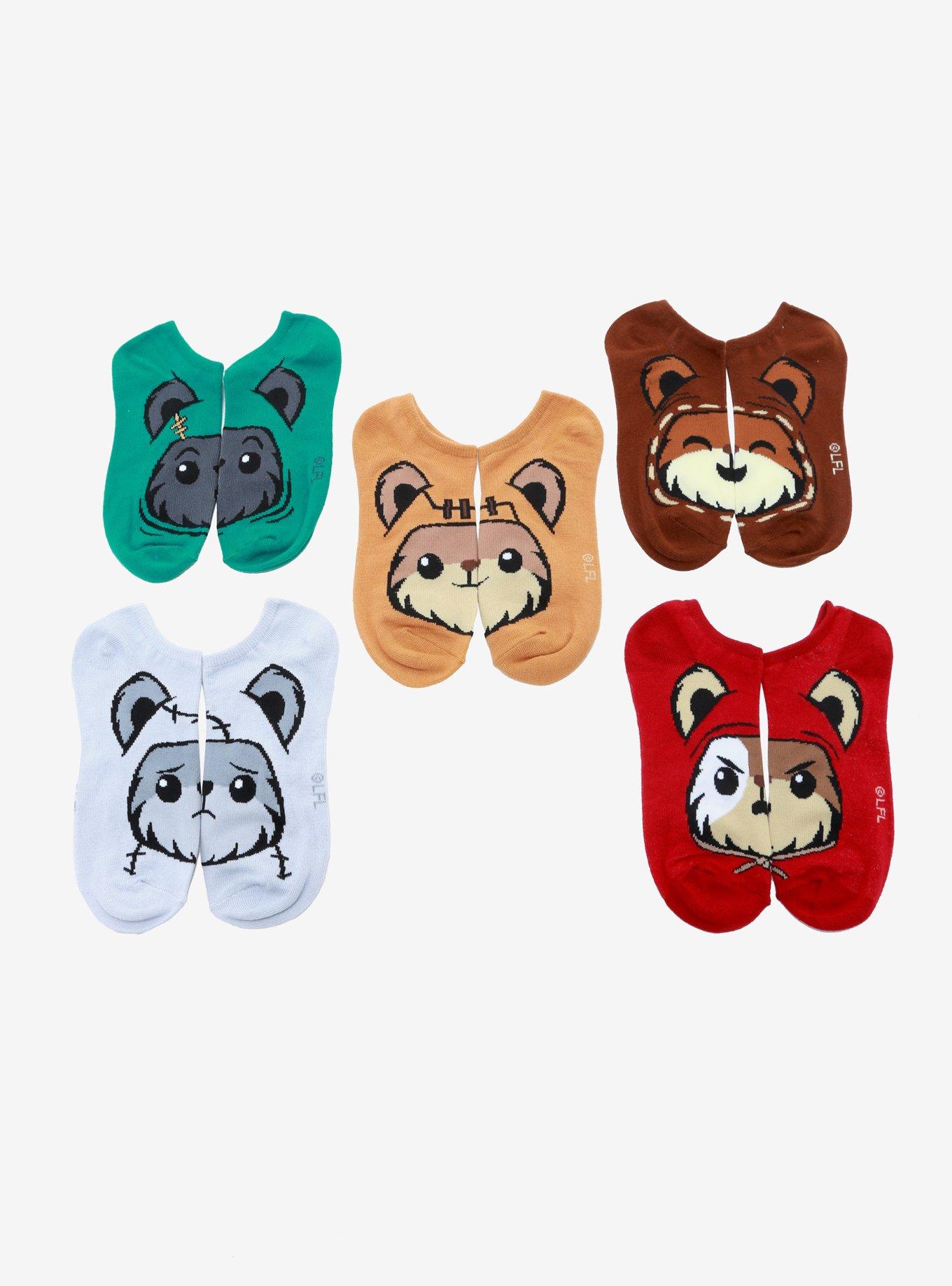 Star Wars Ewok Face Ankle Sock Set, , hi-res