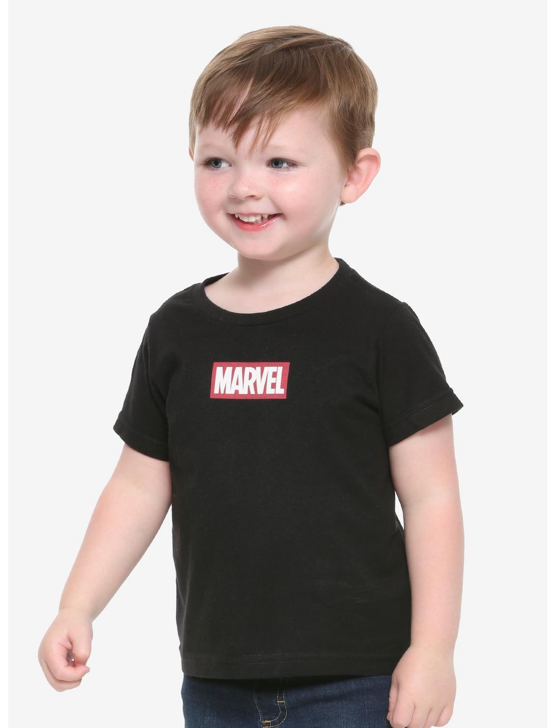 Marvel Red Logo Toddler T-Shirt - BoxLunch Exclusive, BLACK, hi-res