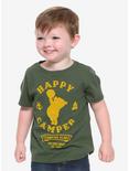 Disney Winnie the Pooh Happy Camper Flocked Toddler T-Shirt - BoxLunch Exclusive, GREEN, hi-res