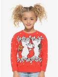 Disney The Aristocats Stockings Toddler Ugly Holiday Sweater - BoxLunch Exclusive, RED, hi-res