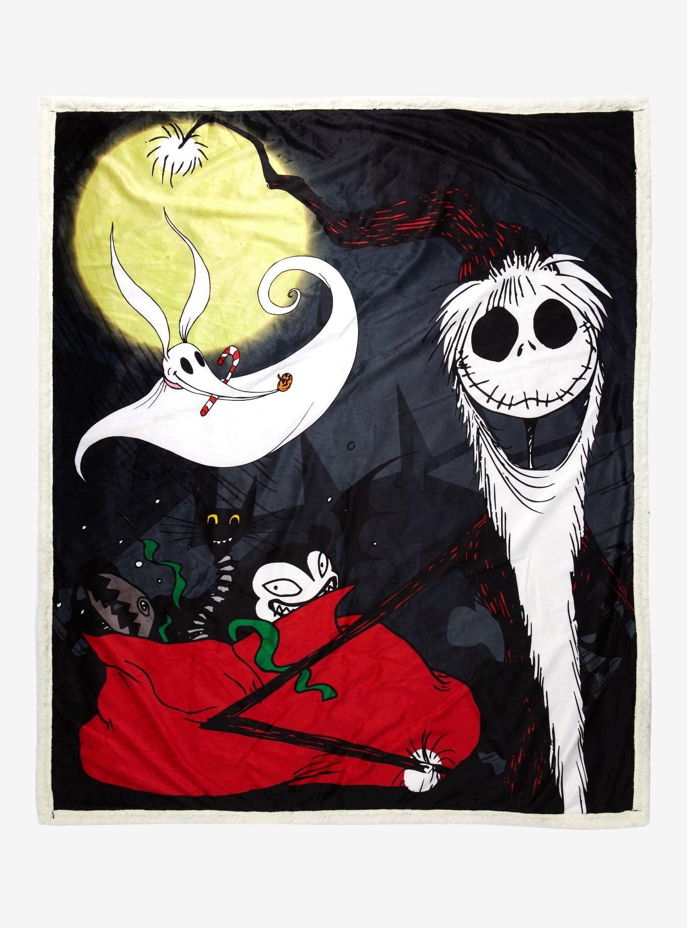 The Nightmare Before Christmas Jack Skellington Sherpa Fleece Blanket