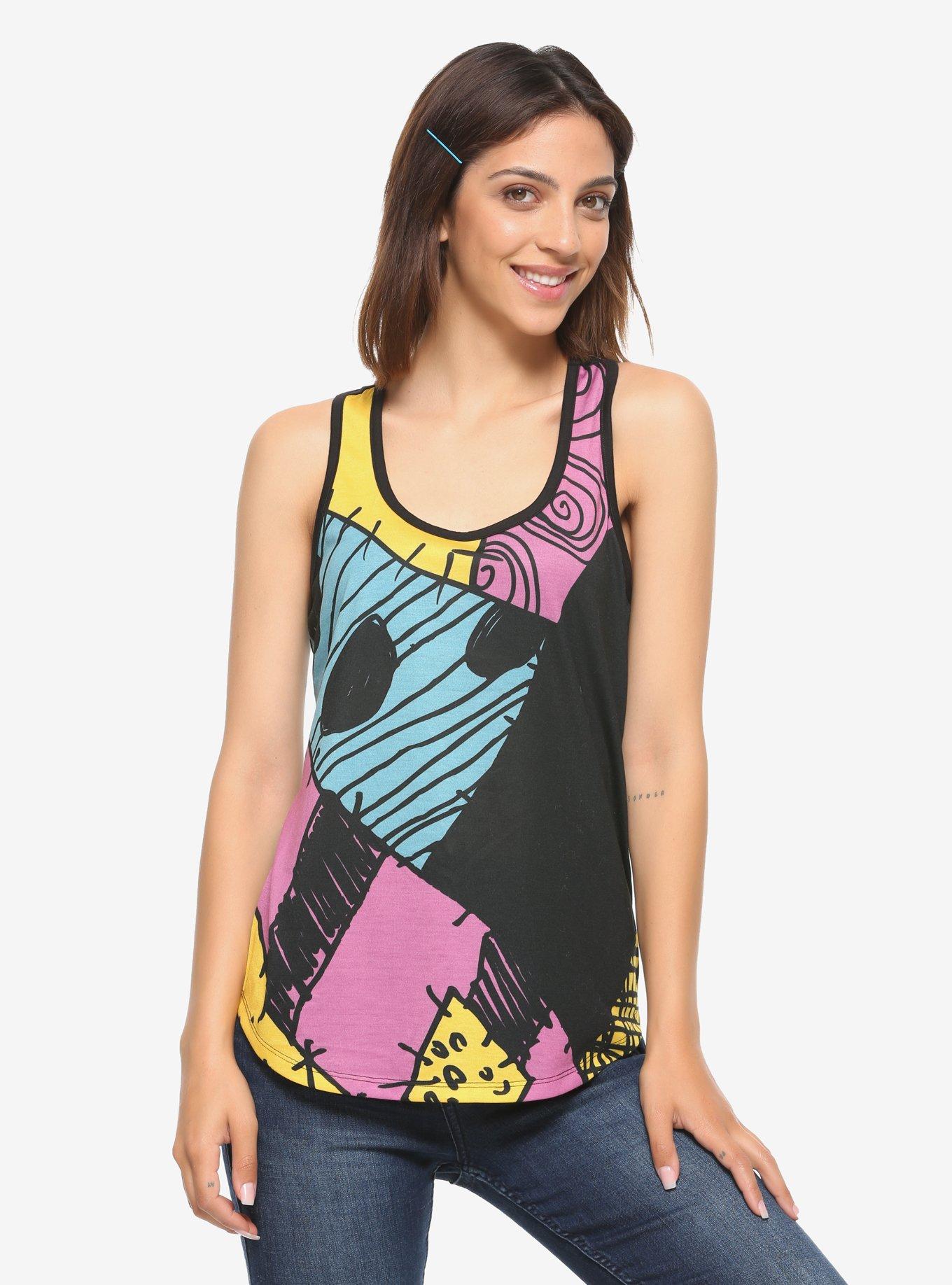 The Nightmare Before Christmas Sally Pattern Girls Tank Top, MULTI, hi-res