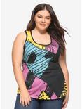The Nightmare Before Christmas Sally Pattern Girls Tank Top Plus Size, MULTI, hi-res