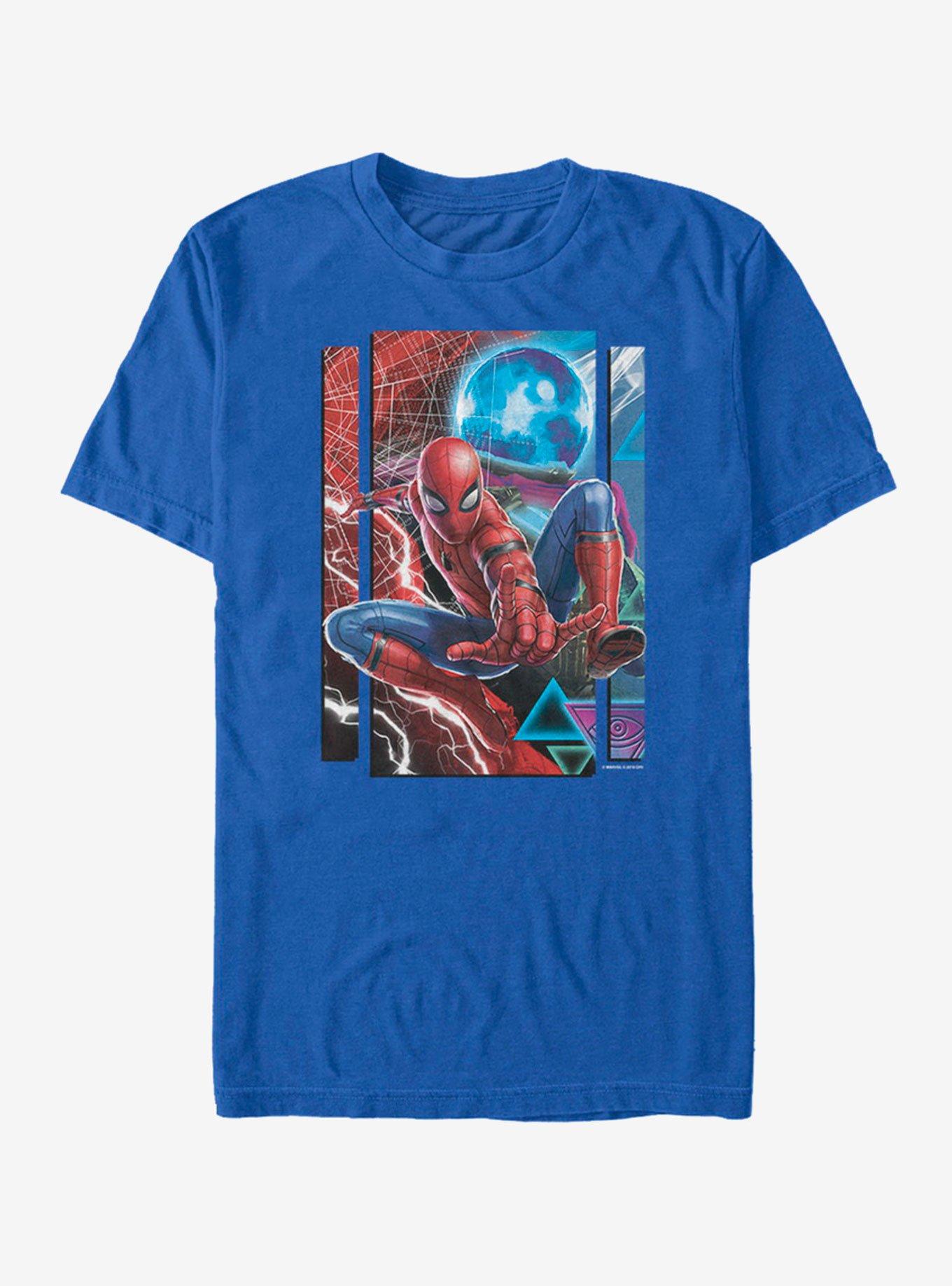 Marvel Spider-Man Far From Home Spider Mysterio Slash T-Shirt, ROYAL, hi-res