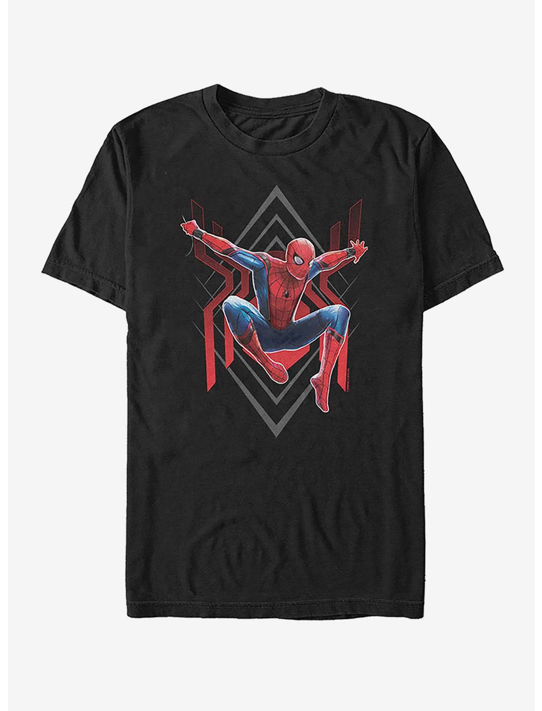 Marvel Spider-Man Far From Home Spider Jump T-Shirt, BLACK, hi-res