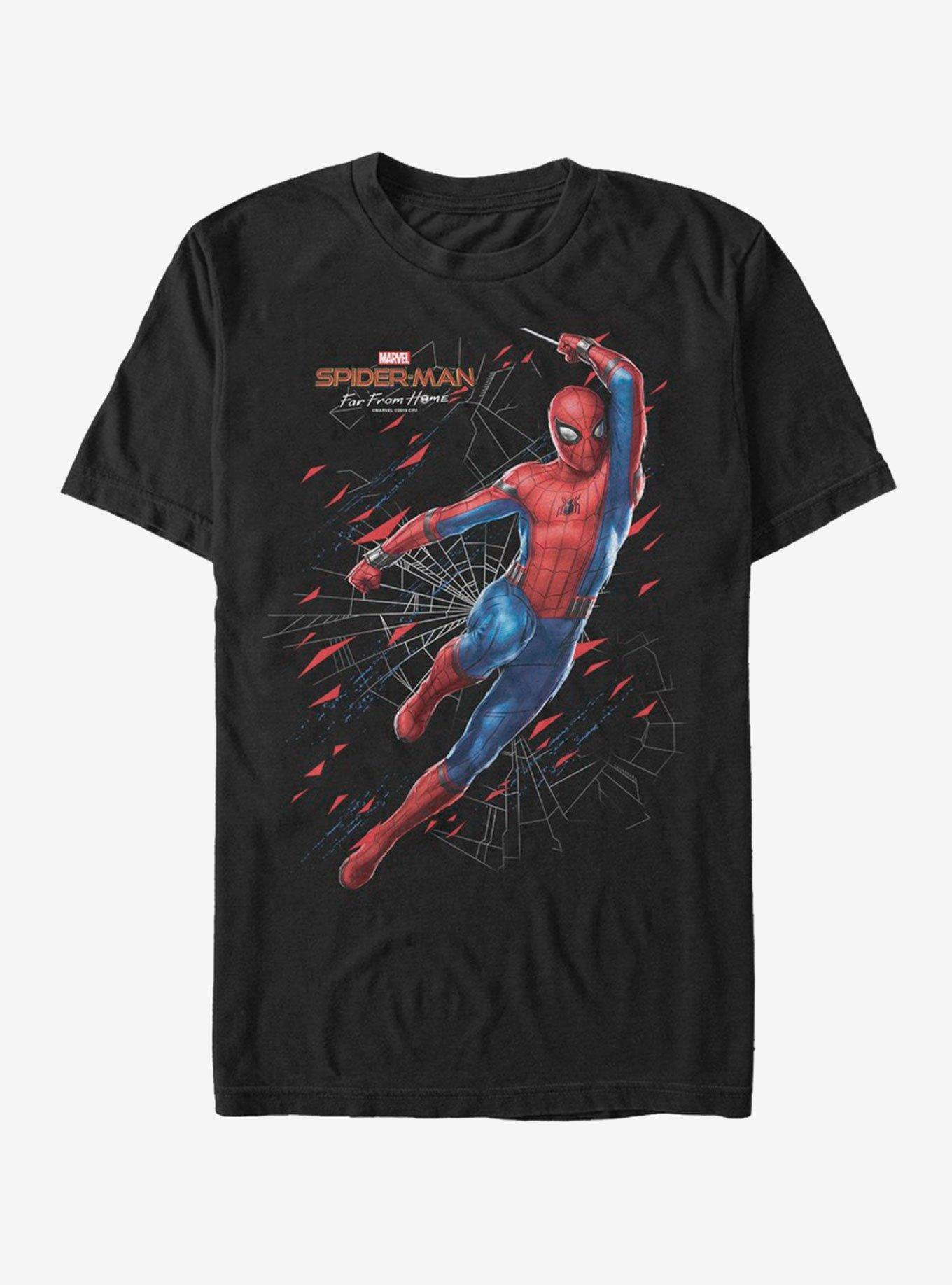 Marvel Spider-Man Far From Home Traveling Spidey T-Shirt, BLACK, hi-res