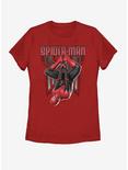Marvel Spider-Man Far From Home Hanging Around Womens T-Shirt, RED, hi-res