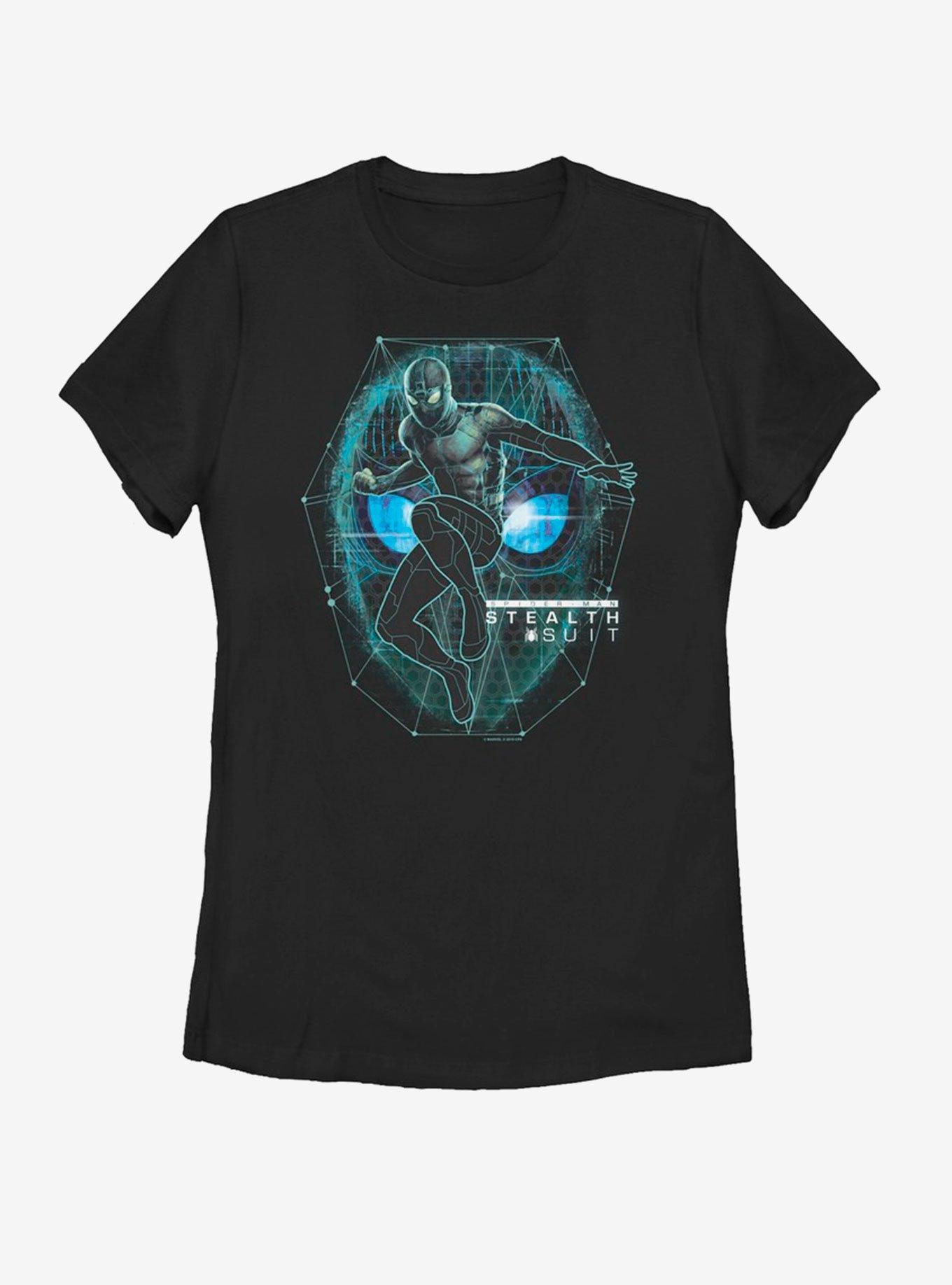Marvel Spider-Man Far From Home Stealth suit Womens T-Shirt, BLACK, hi-res